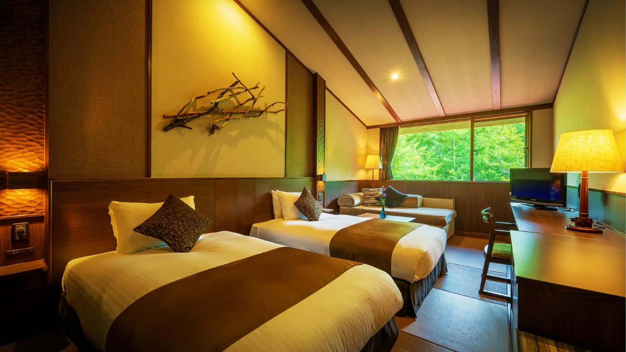 Photo of the whole room, Bed in Hachimantai Mountain Hotel & Spa