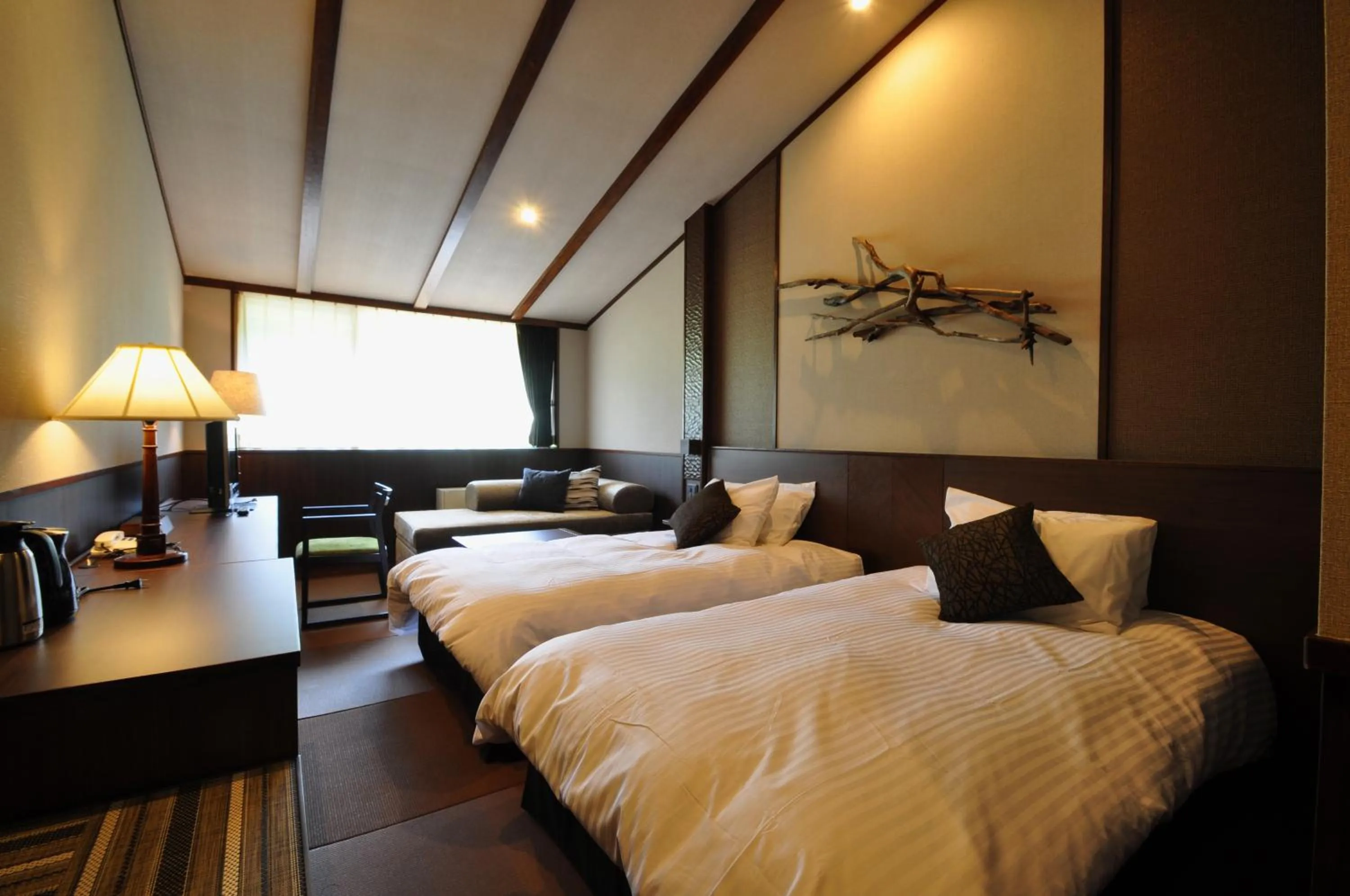 Photo of the whole room, Bed in Hachimantai Mountain Hotel & Spa