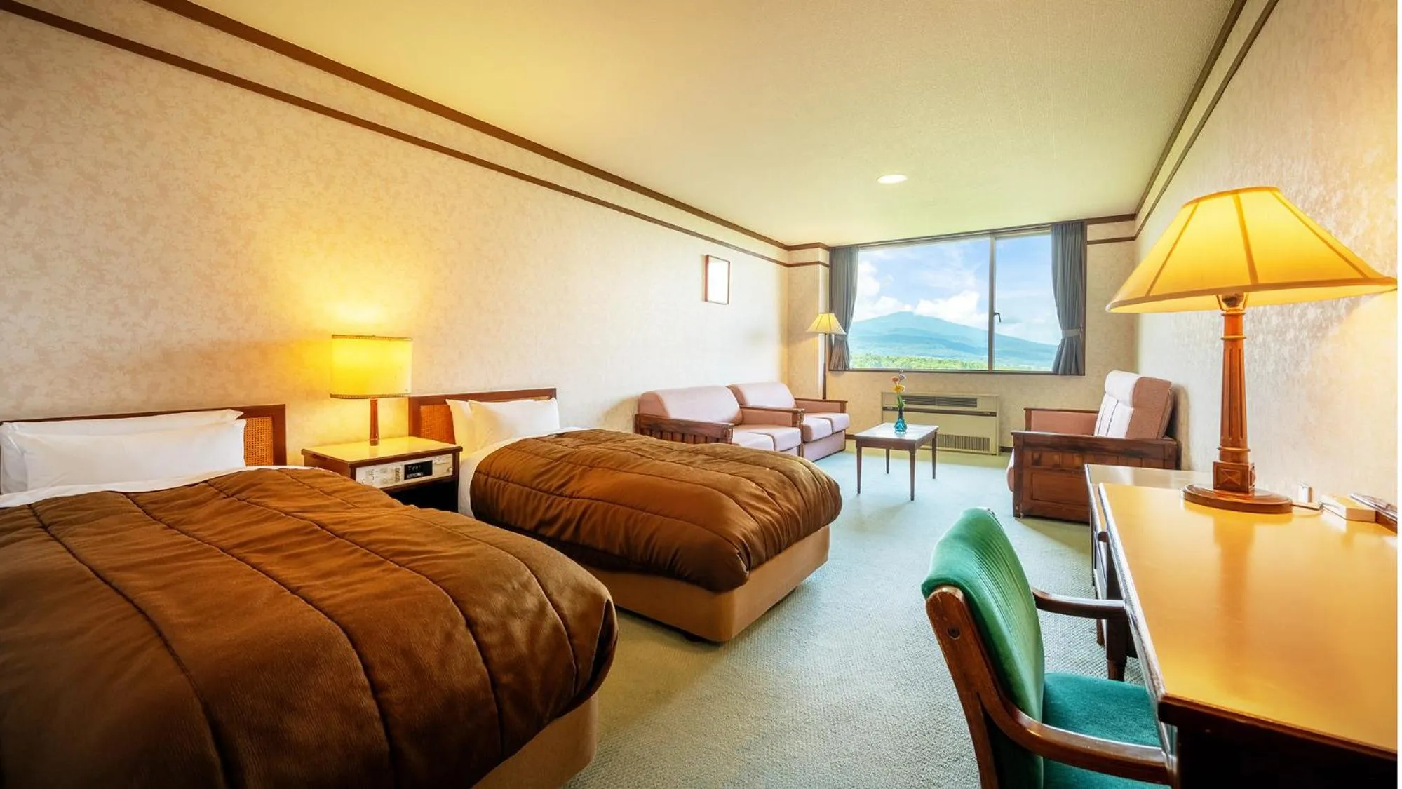 Bed in Hachimantai Mountain Hotel & Spa
