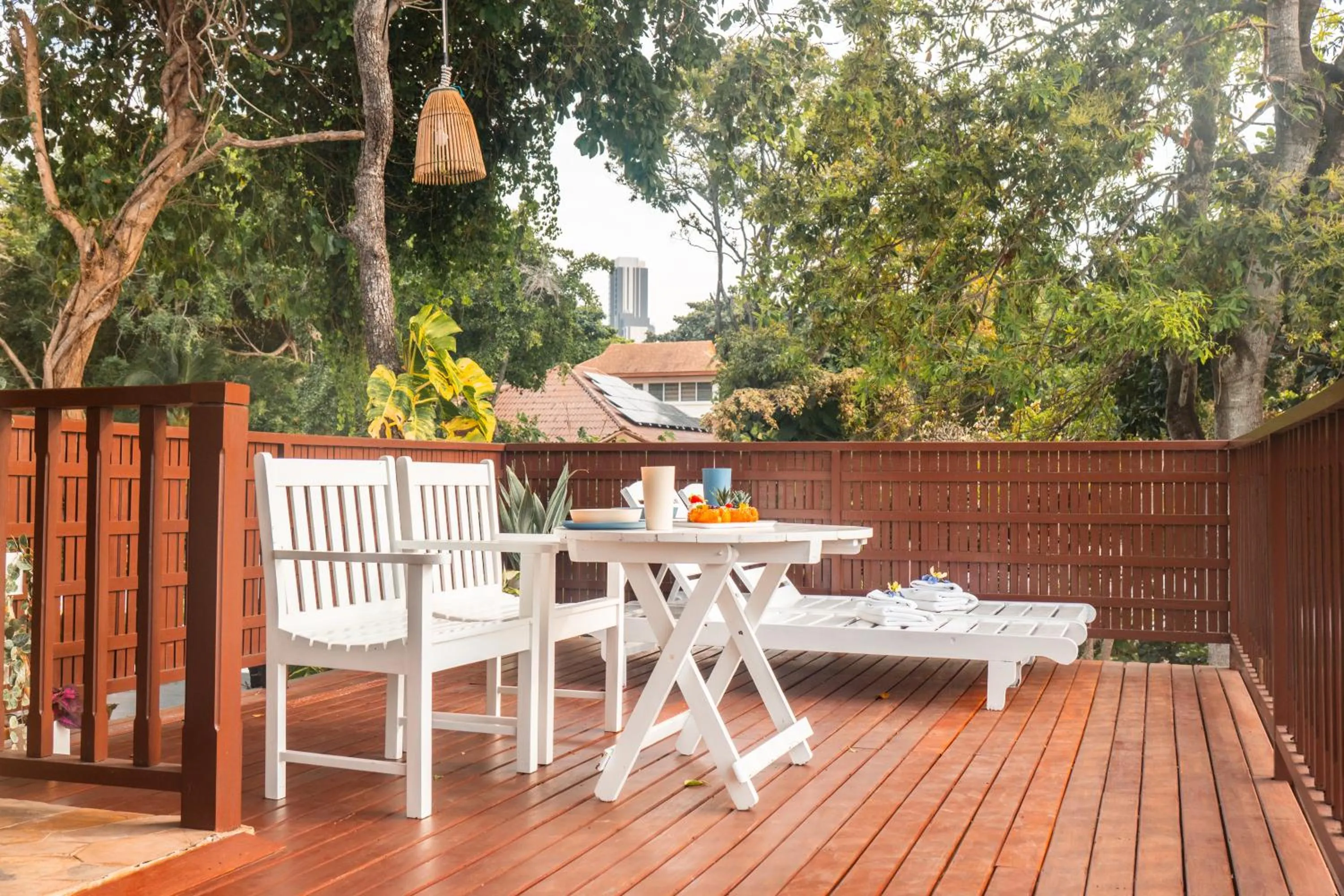 Patio in Birds and Bees Resort