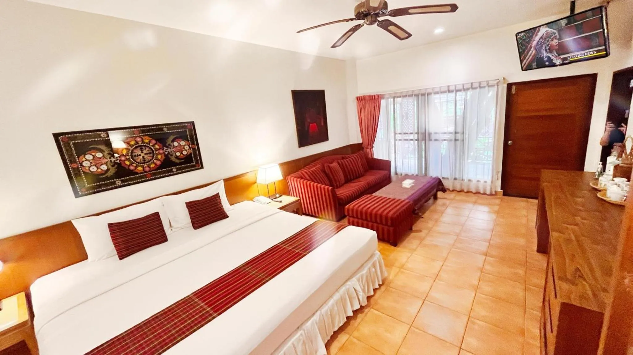 Bed in Birds and Bees Resort