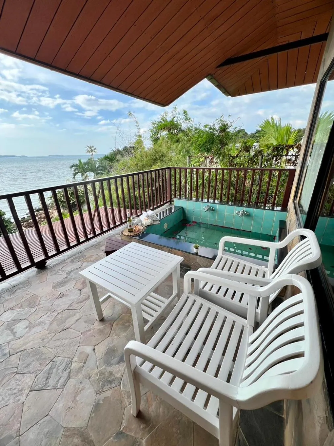 Patio in Birds and Bees Resort