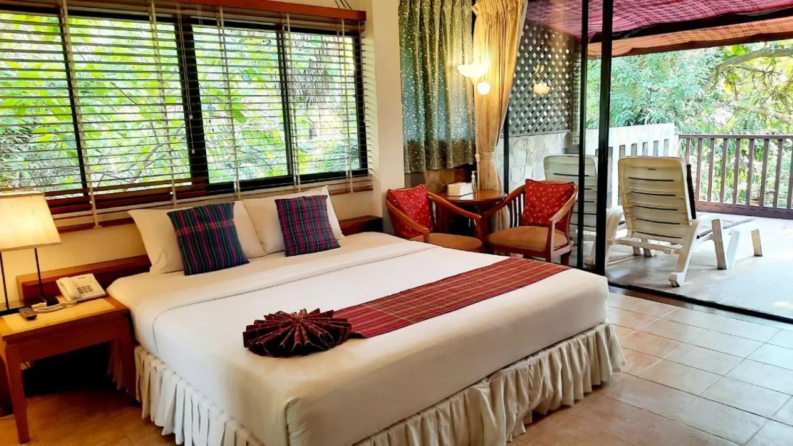 Bed in Birds and Bees Resort