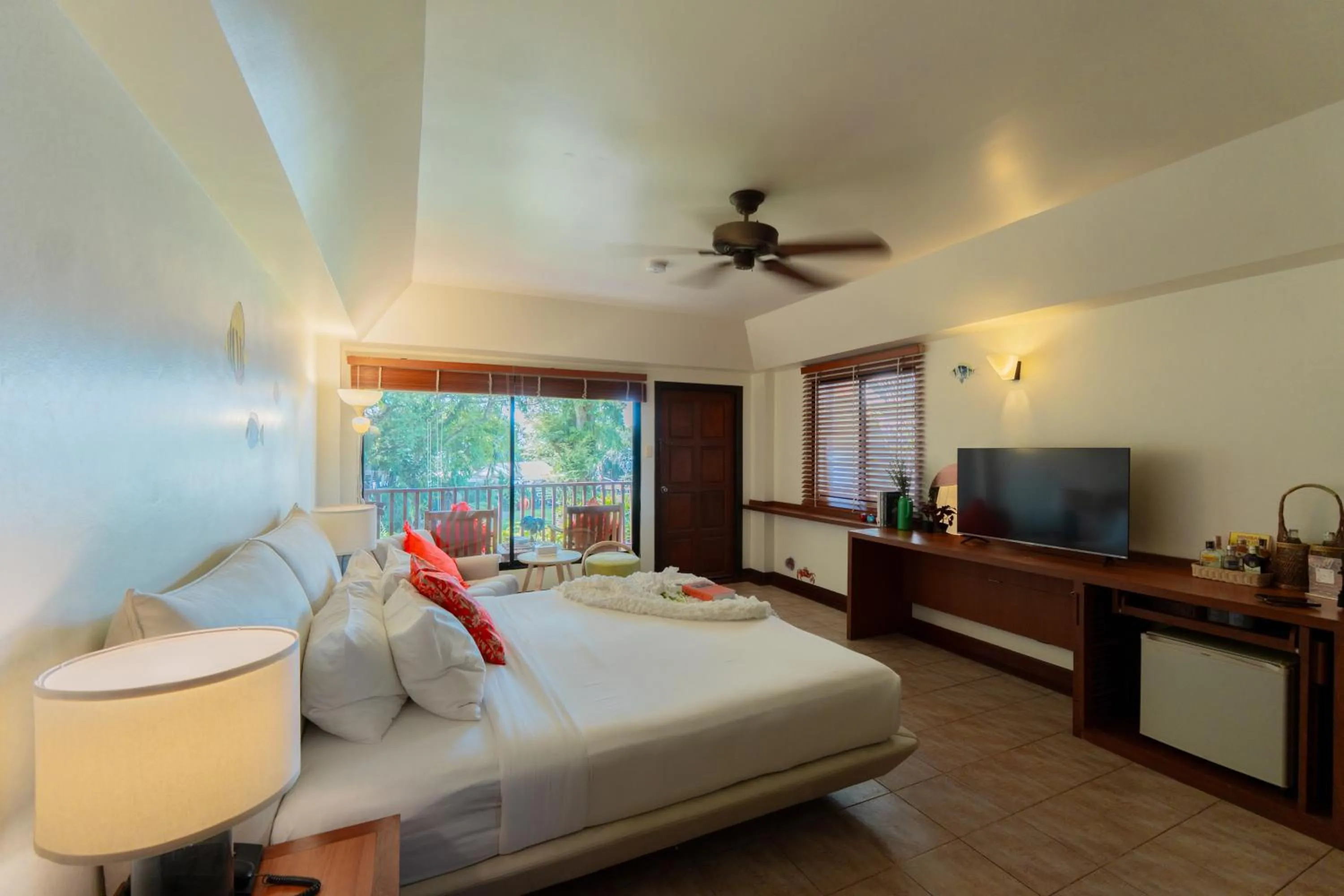 Bed in Birds and Bees Resort