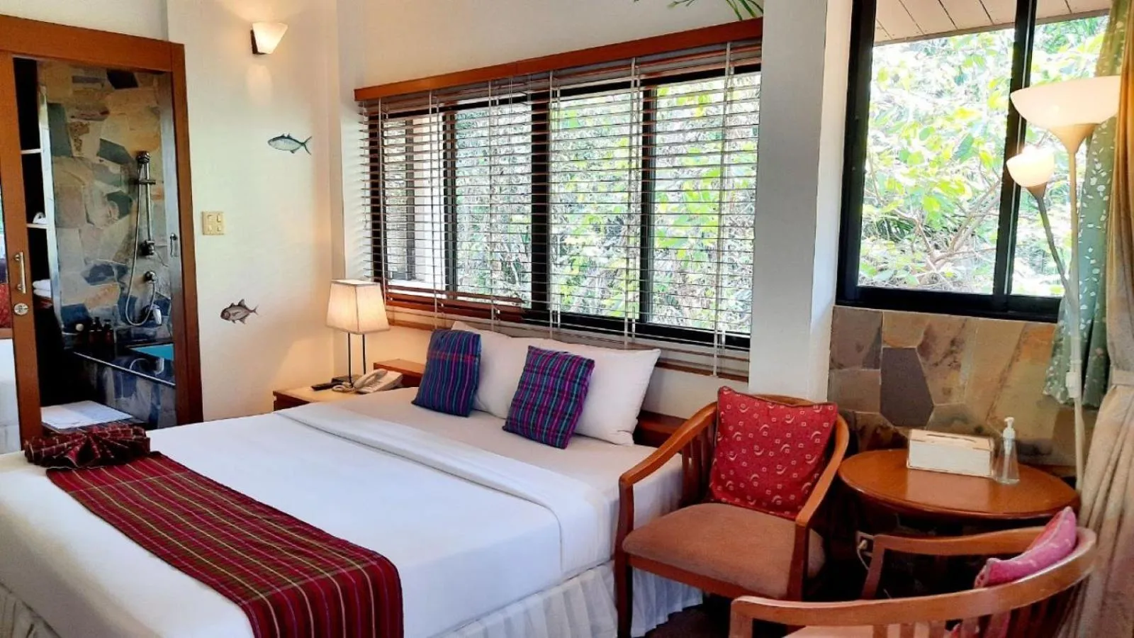 Bed in Birds and Bees Resort