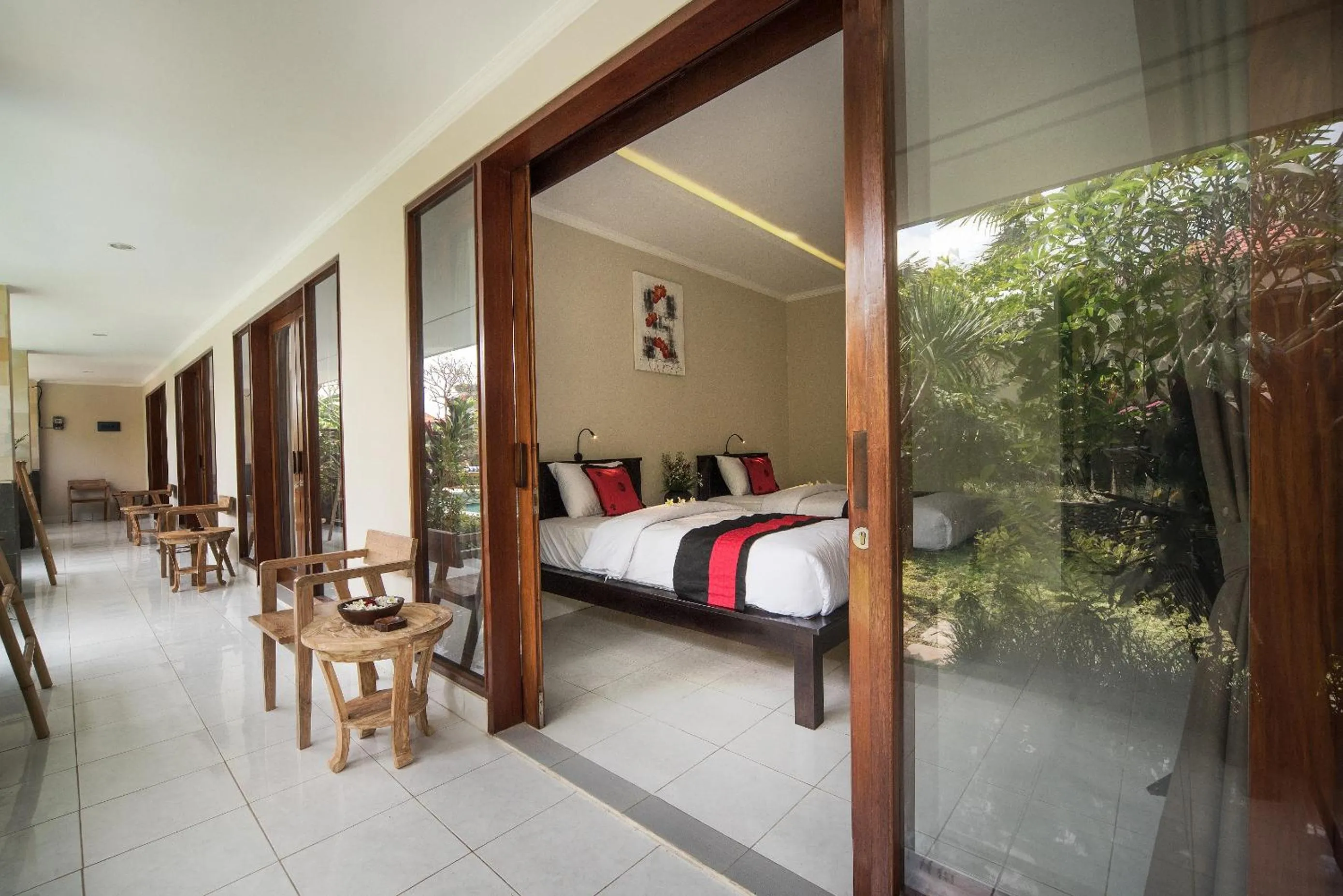 Seating area, Bed in Puri Canggu Villas & Rooms