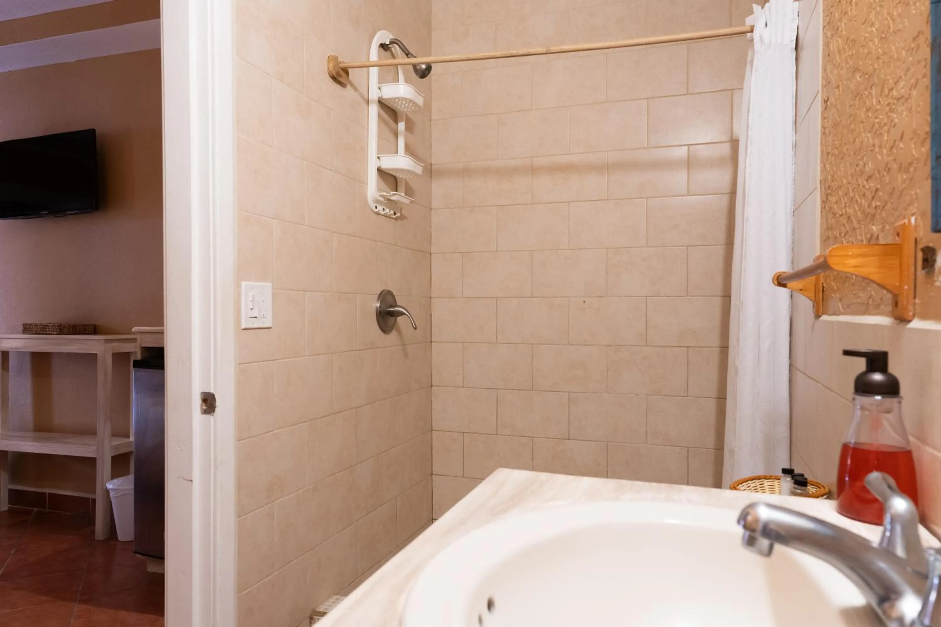 Shower in Mr. Tucan Hotel