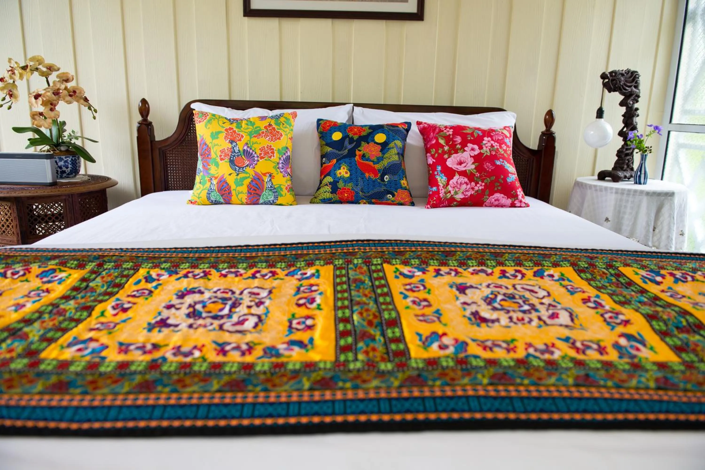 Decorative detail, Bed in Phuttal Residence