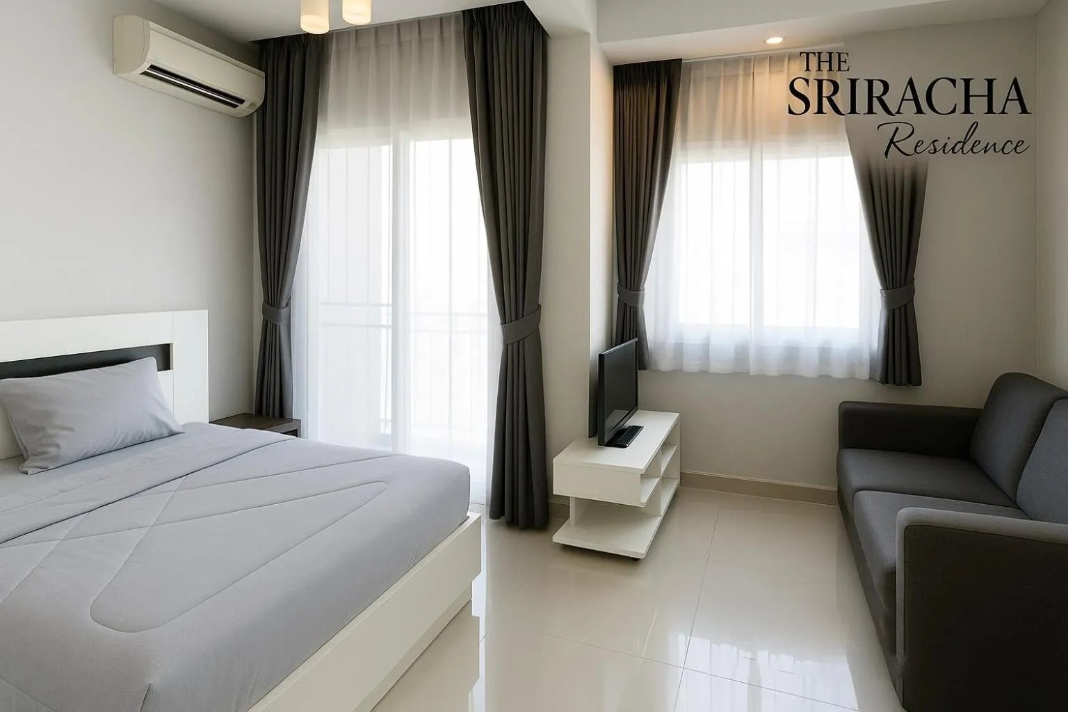 Bed in The Sriracha Residence