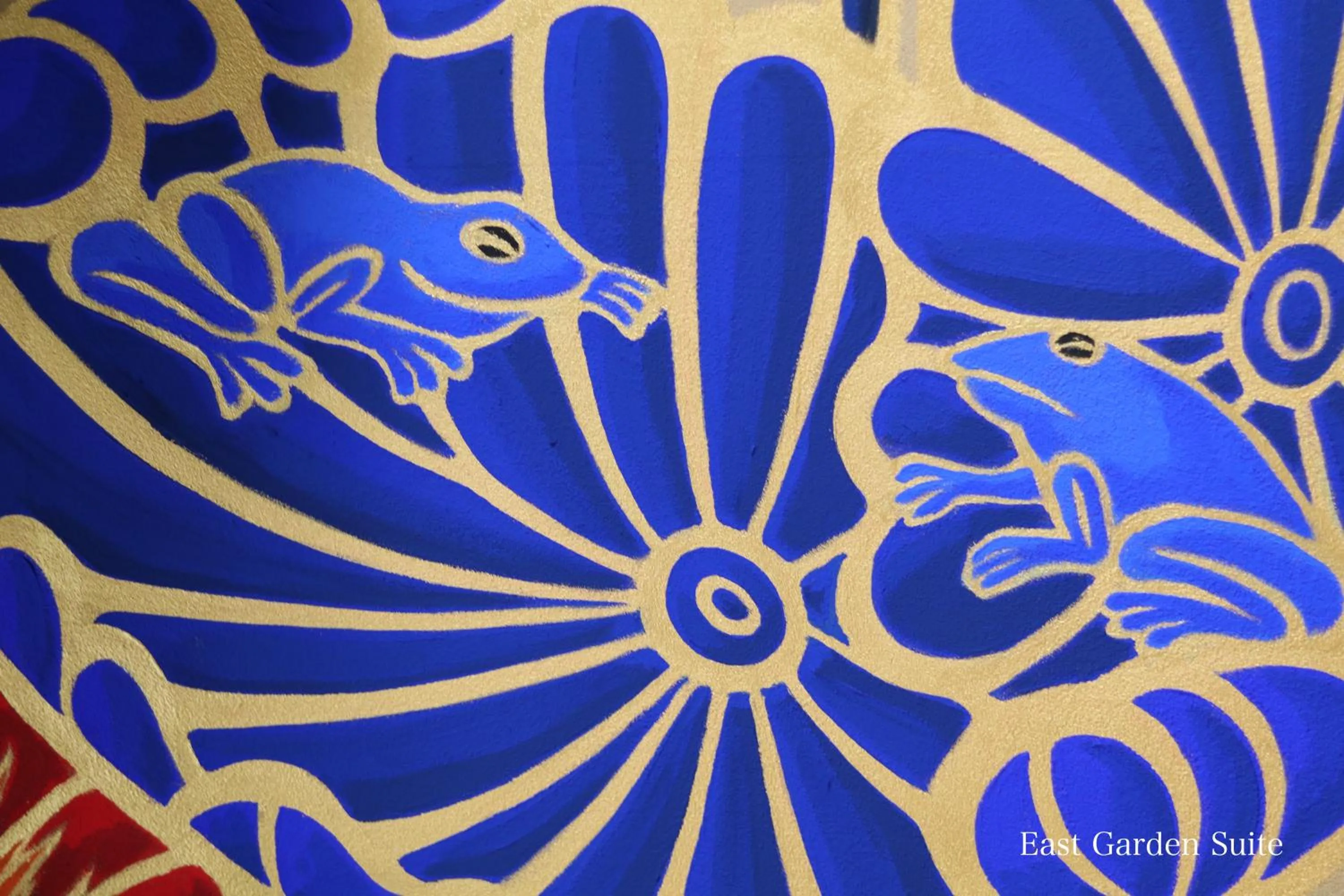 Decorative detail in Kyonoyado Gekkoan