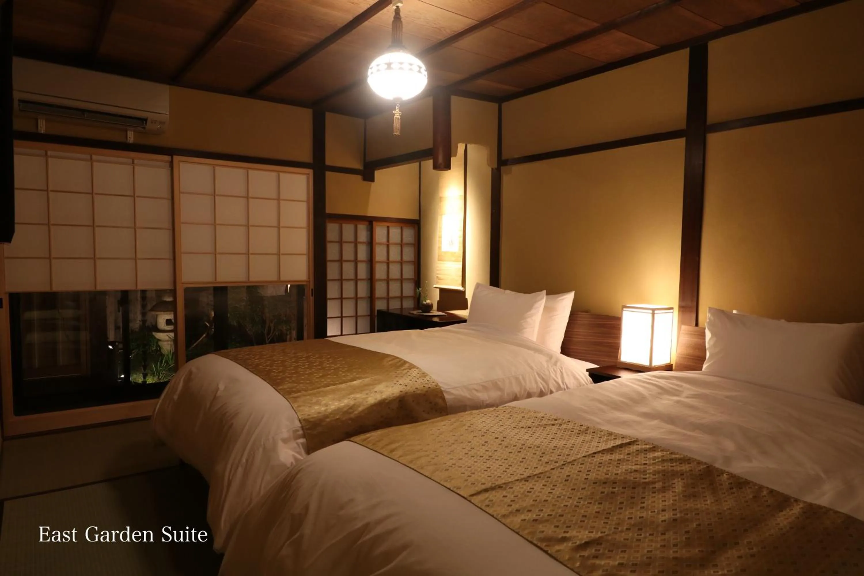 Bed in Kyonoyado Gekkoan