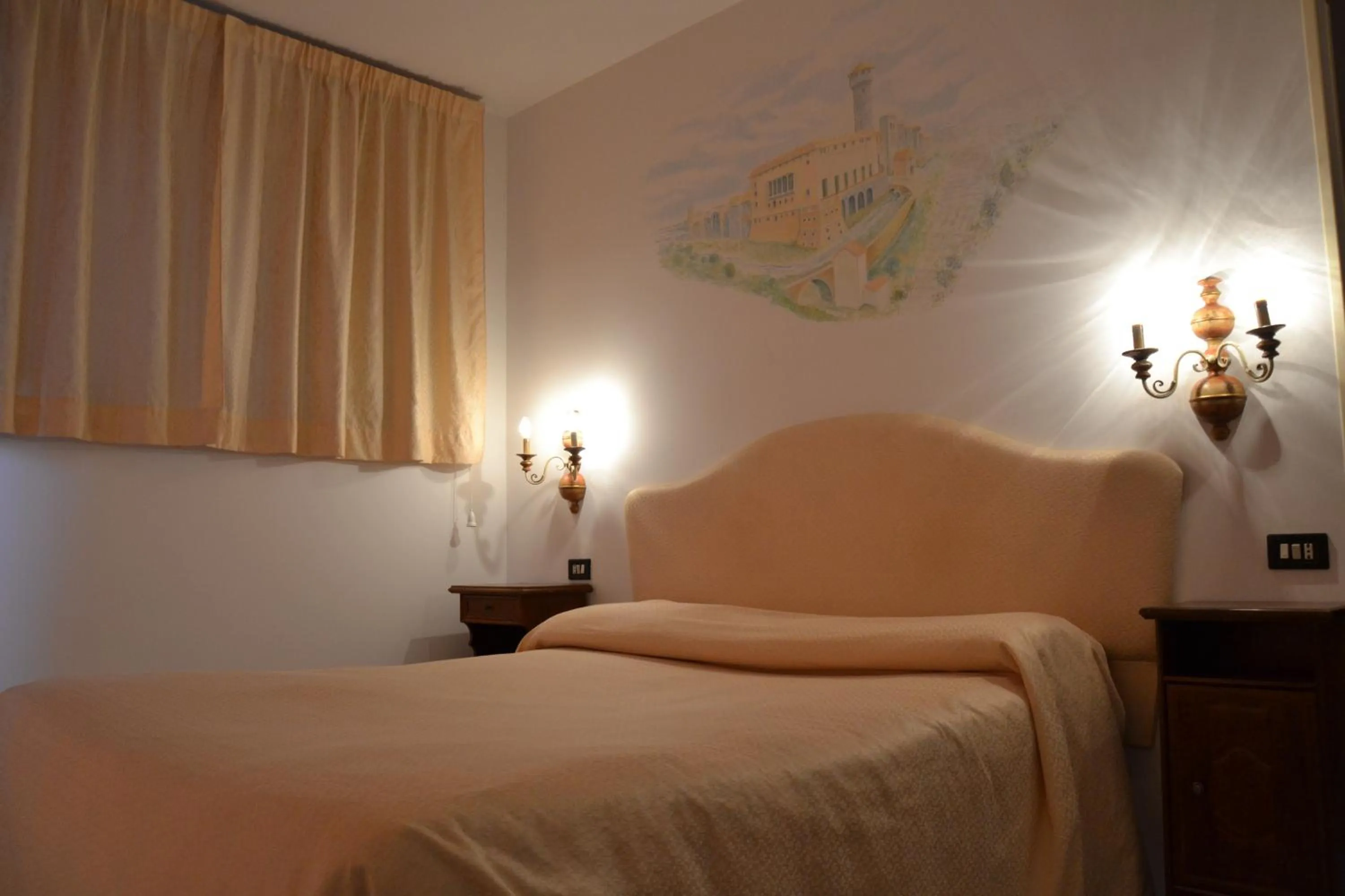 Bed in Hotel Ristorante Bagnaia