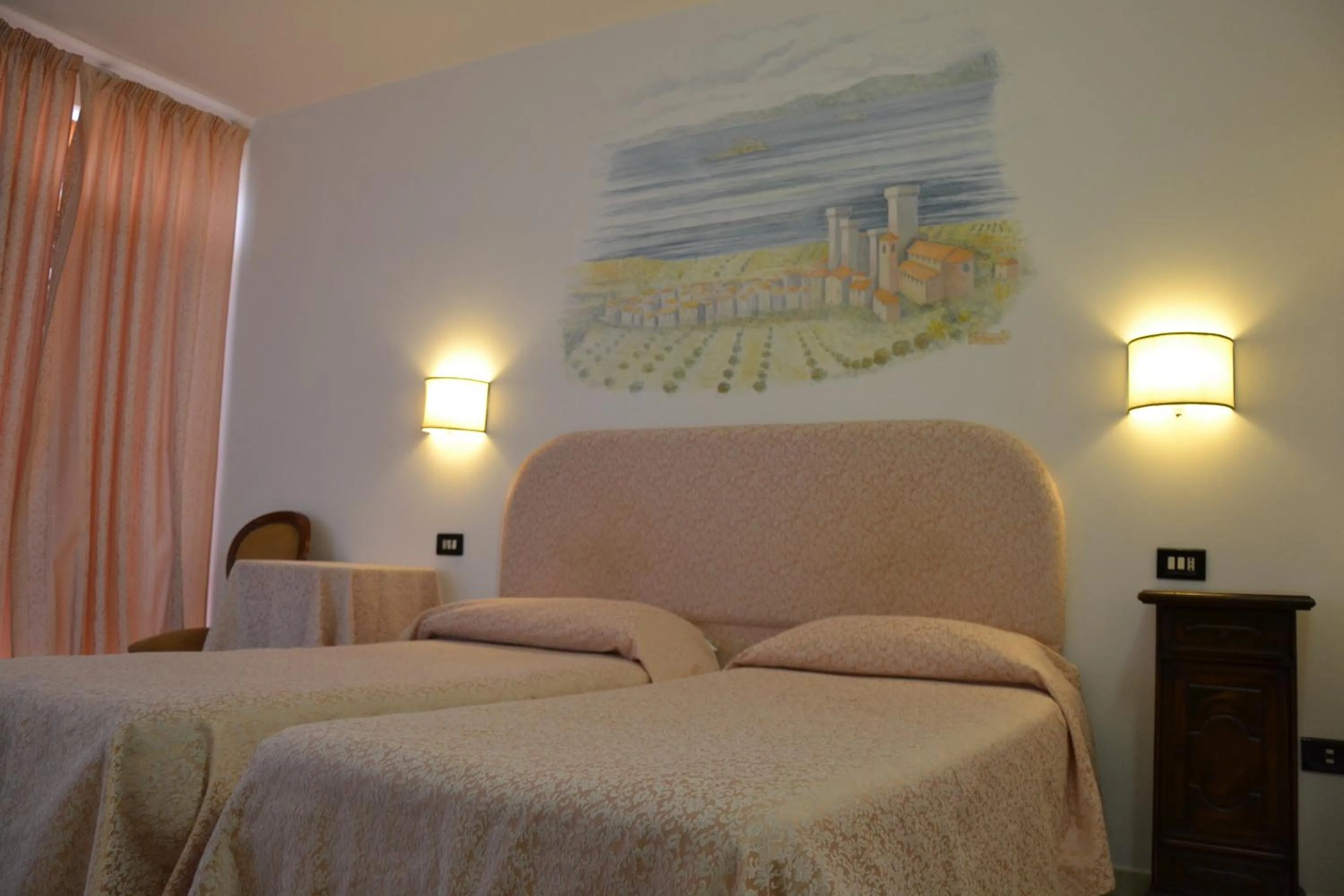 Bed in Hotel Ristorante Bagnaia