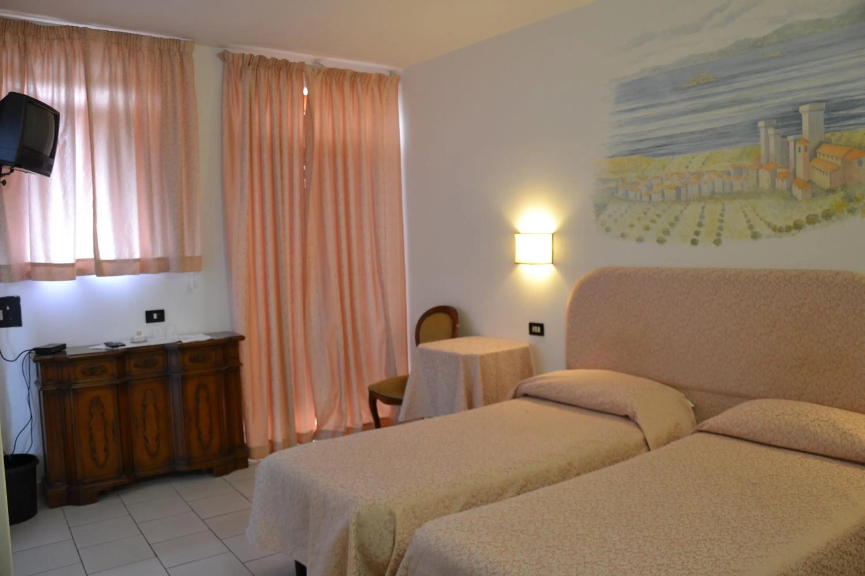 Bed in Hotel Ristorante Bagnaia