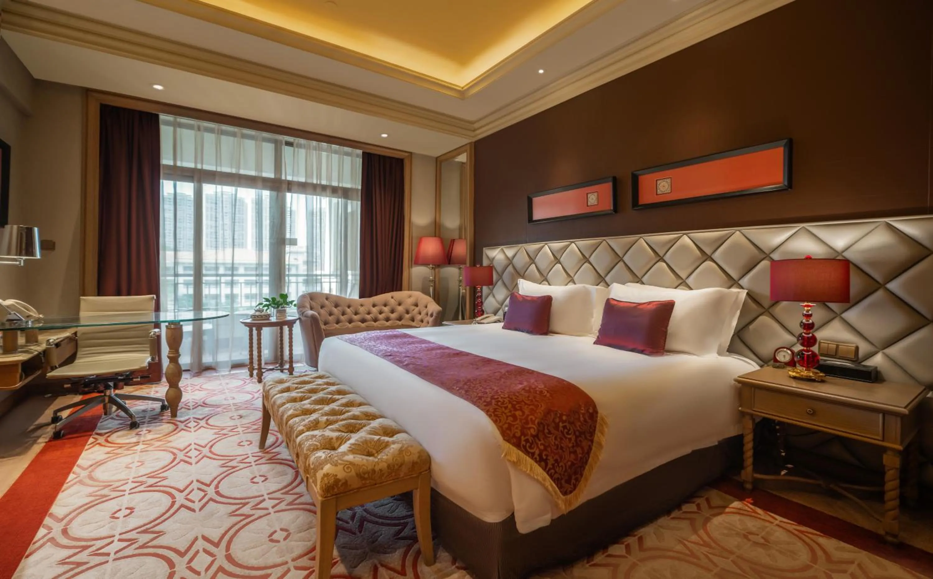 Bed in Jinjiang International Hotel Ganzhou
