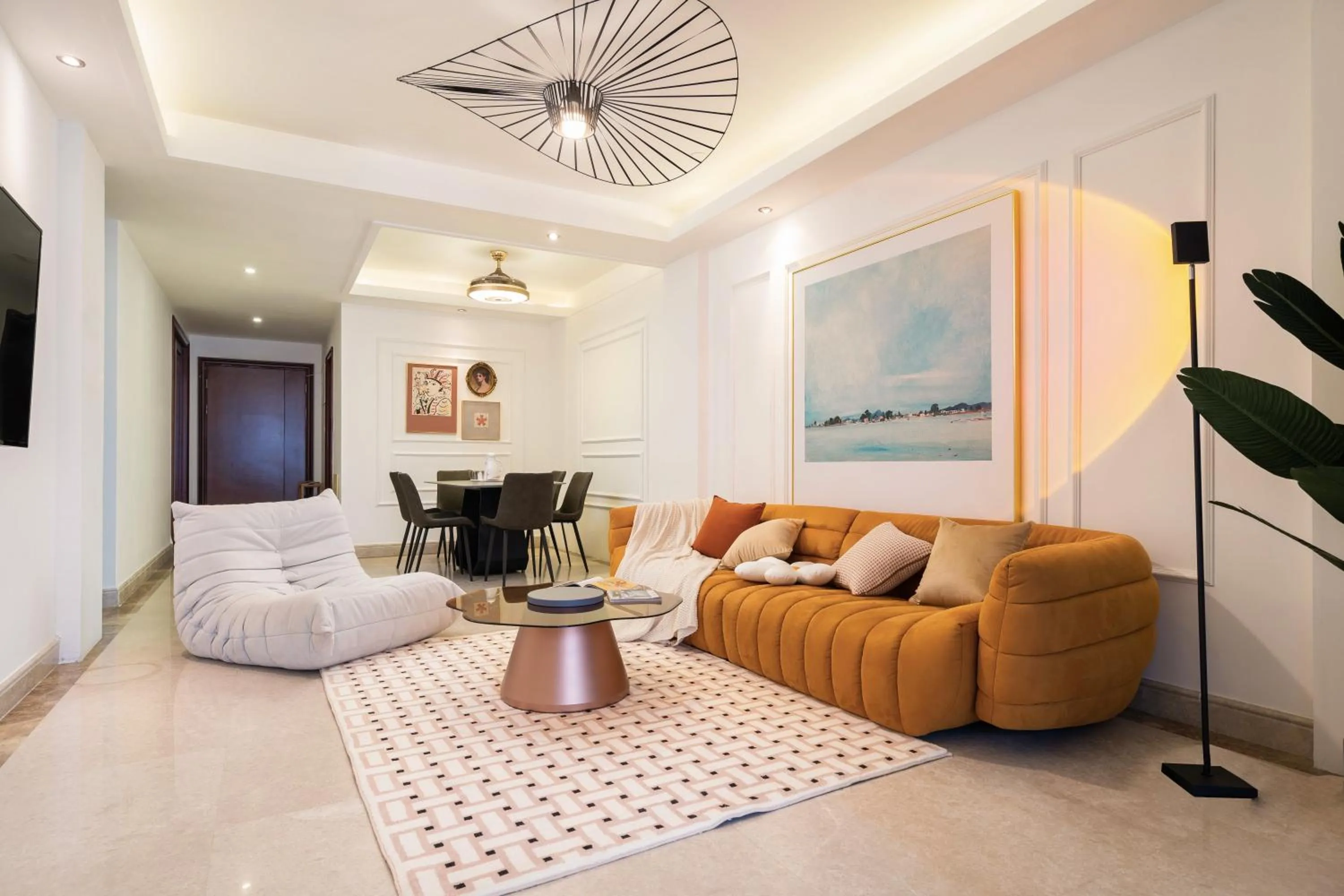 Living room in Sanya Yikehai View Apartments