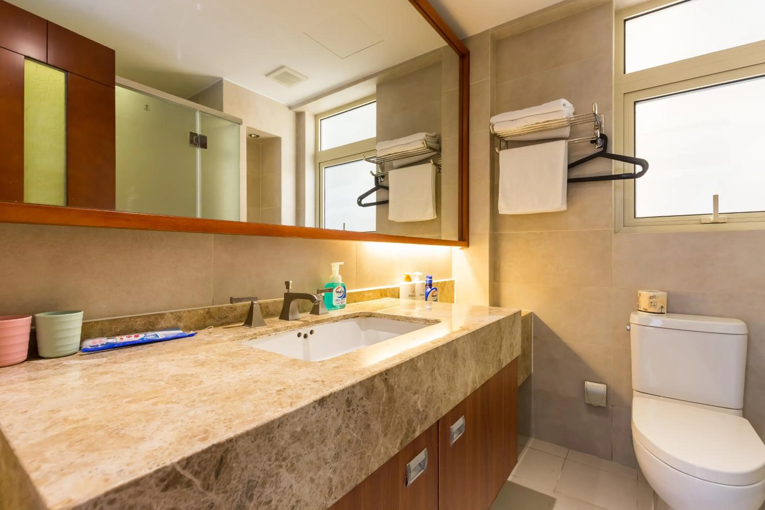 Toilet in Sanya Yikehai View Apartments