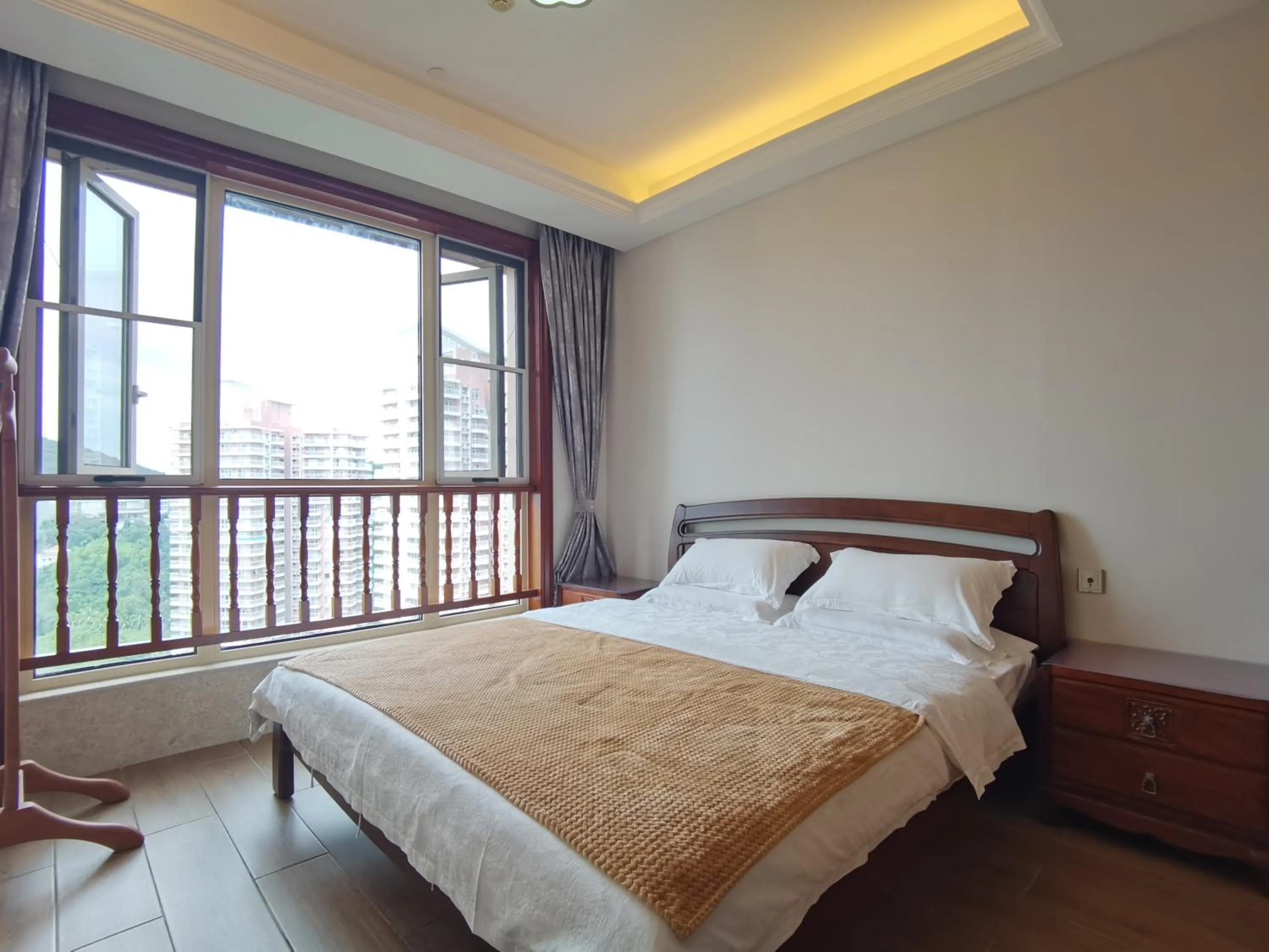 Bedroom, Bed in Sanya Yikehai View Apartments