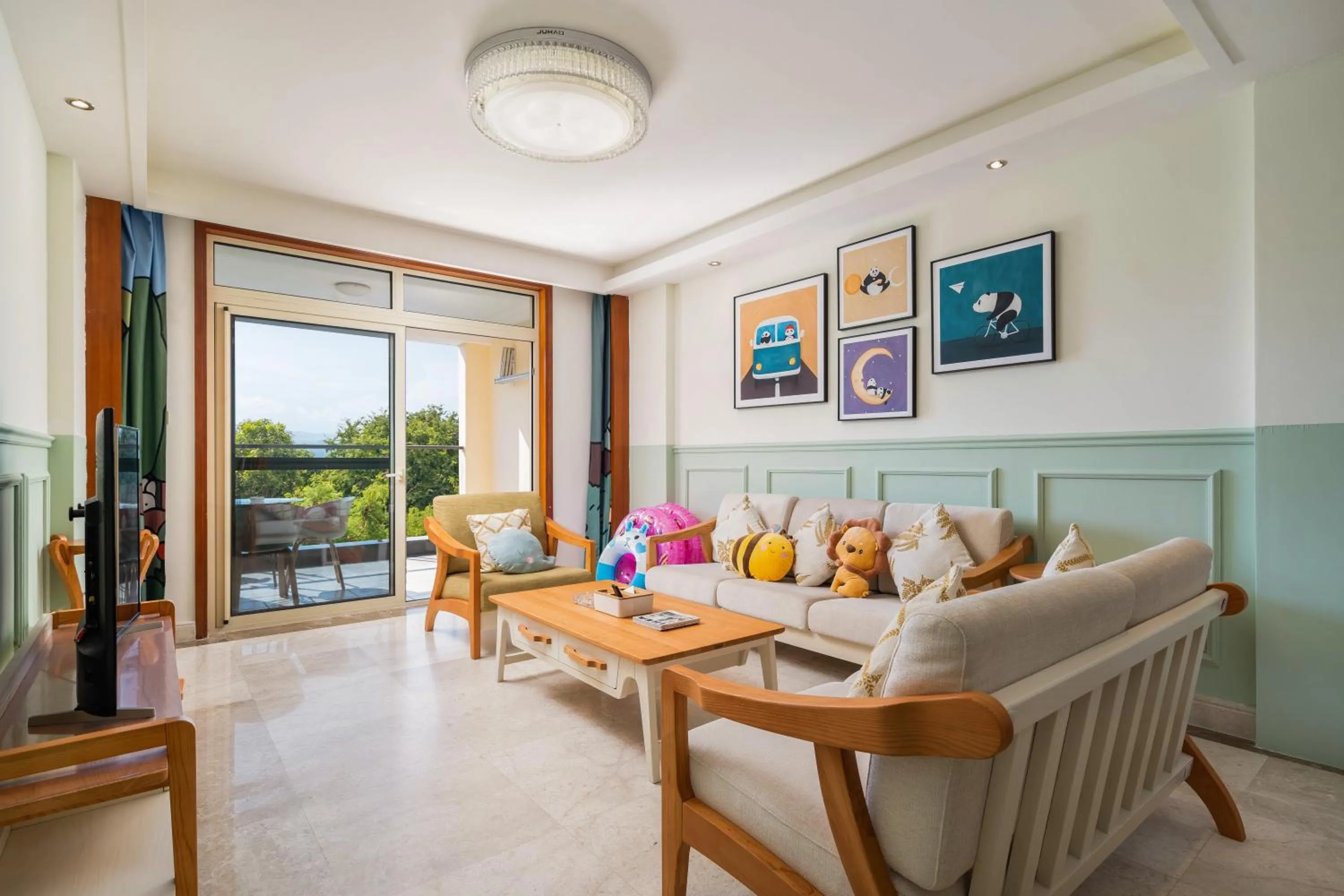 Living room in Sanya Yikehai View Apartments