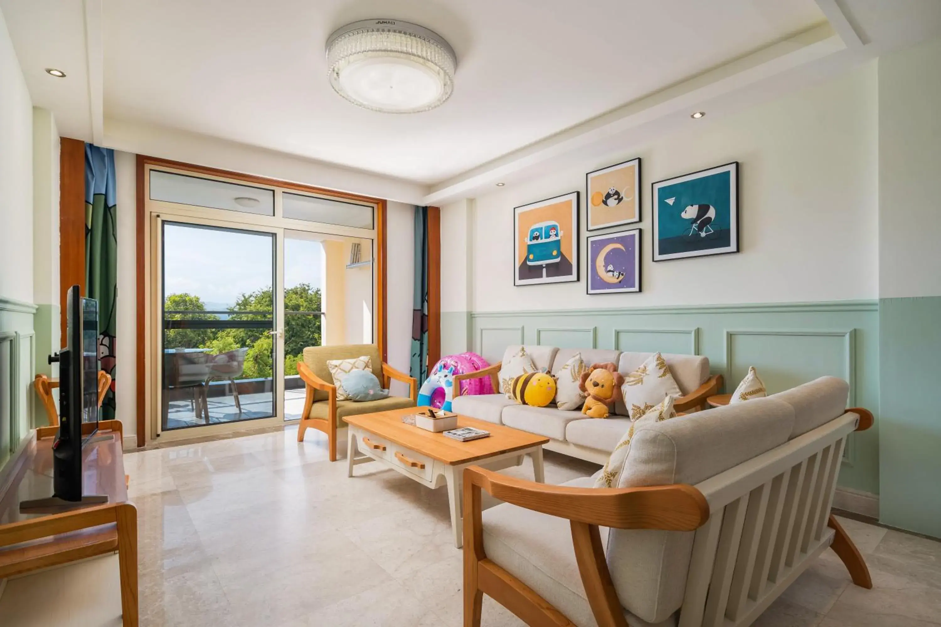 Two-Bedroom Apartment with Balcony in Sanya Yikehai View Apartments Two-Bedroom Apartment with Balcony in Sanya Yikehai View Apartments