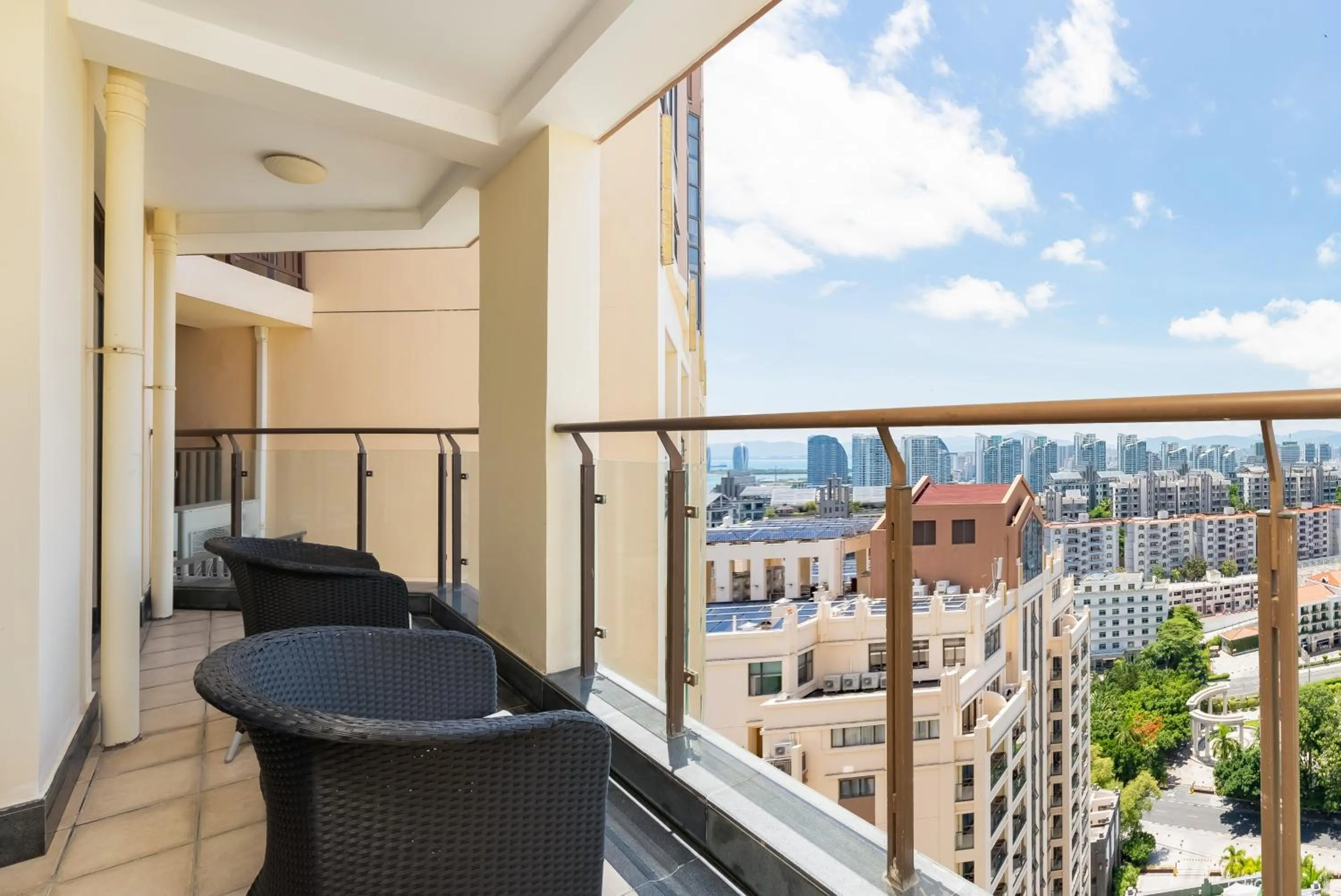 Balcony/Terrace in Sanya Yikehai View Apartments