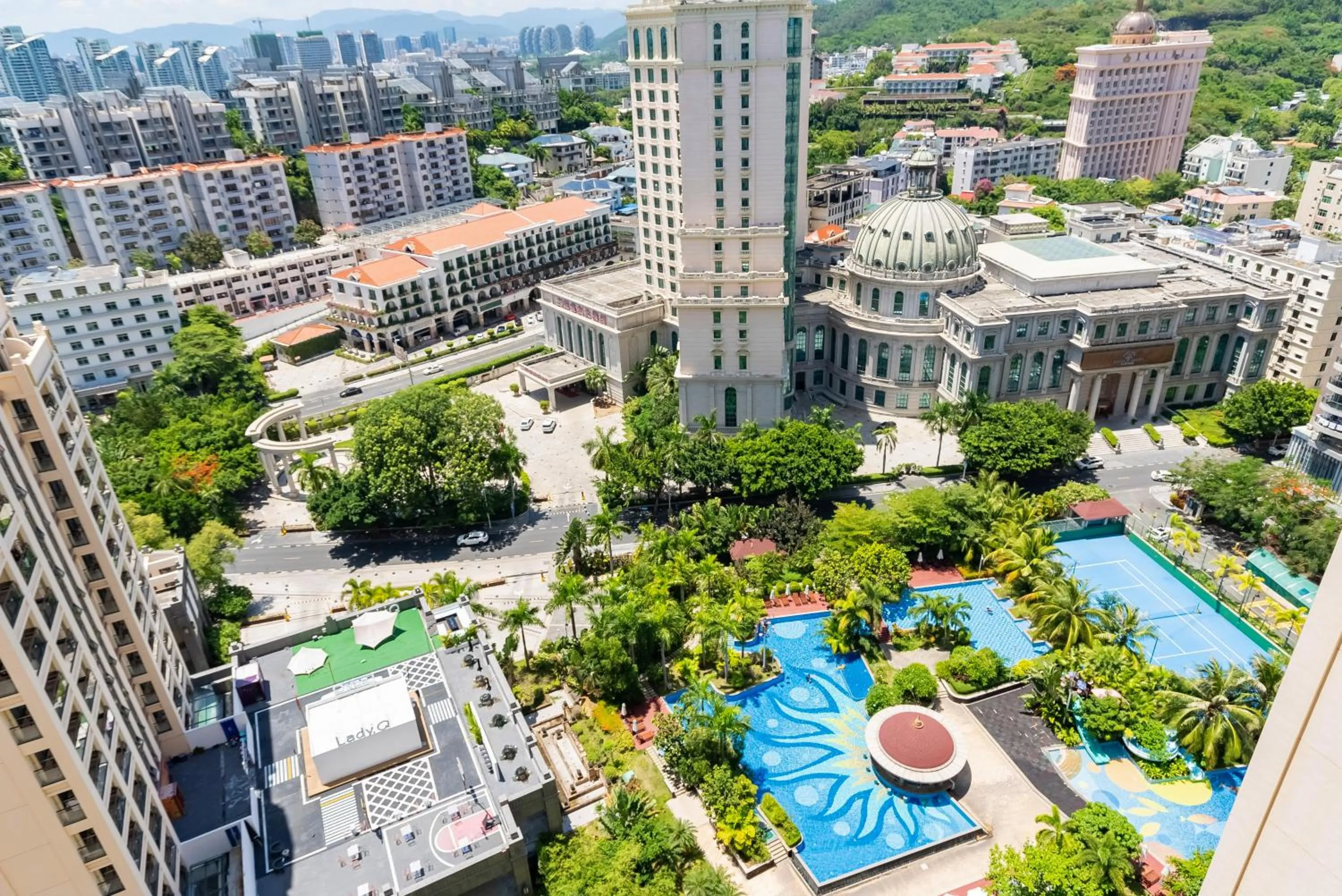 Bird's eye view in Sanya Yikehai View Apartments
