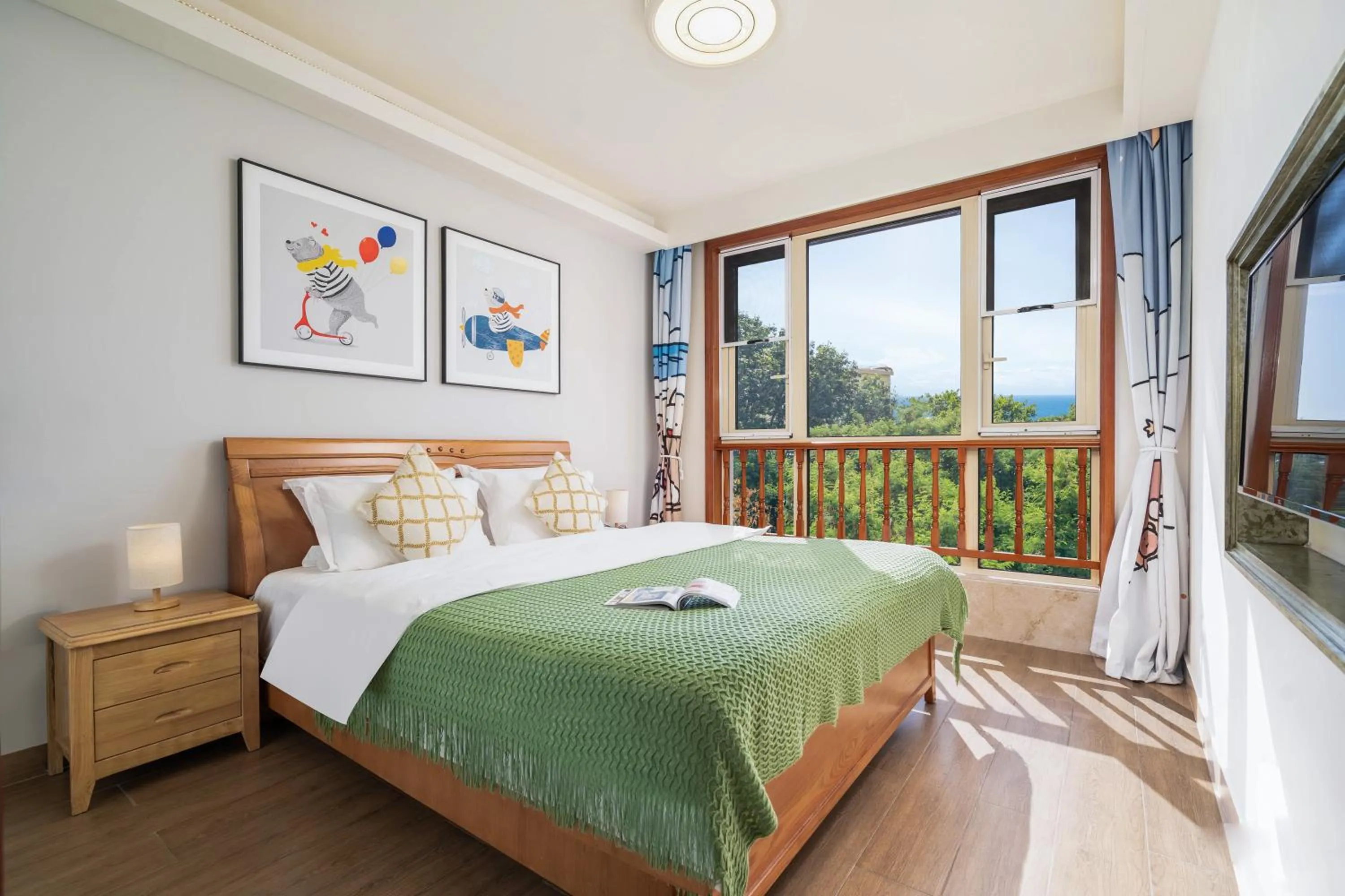 Bedroom, Bed in Sanya Yikehai View Apartments