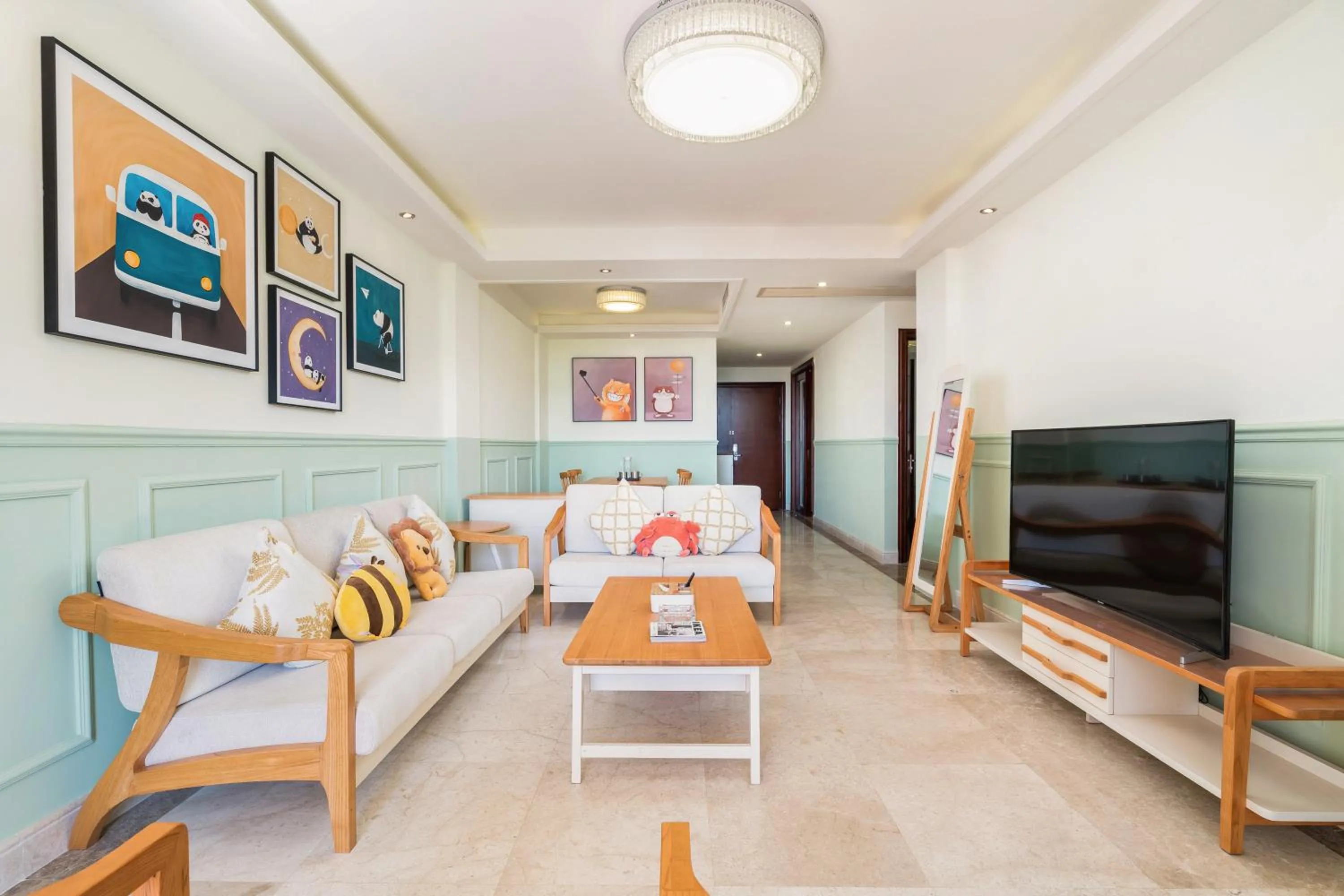 Living room in Sanya Yikehai View Apartments