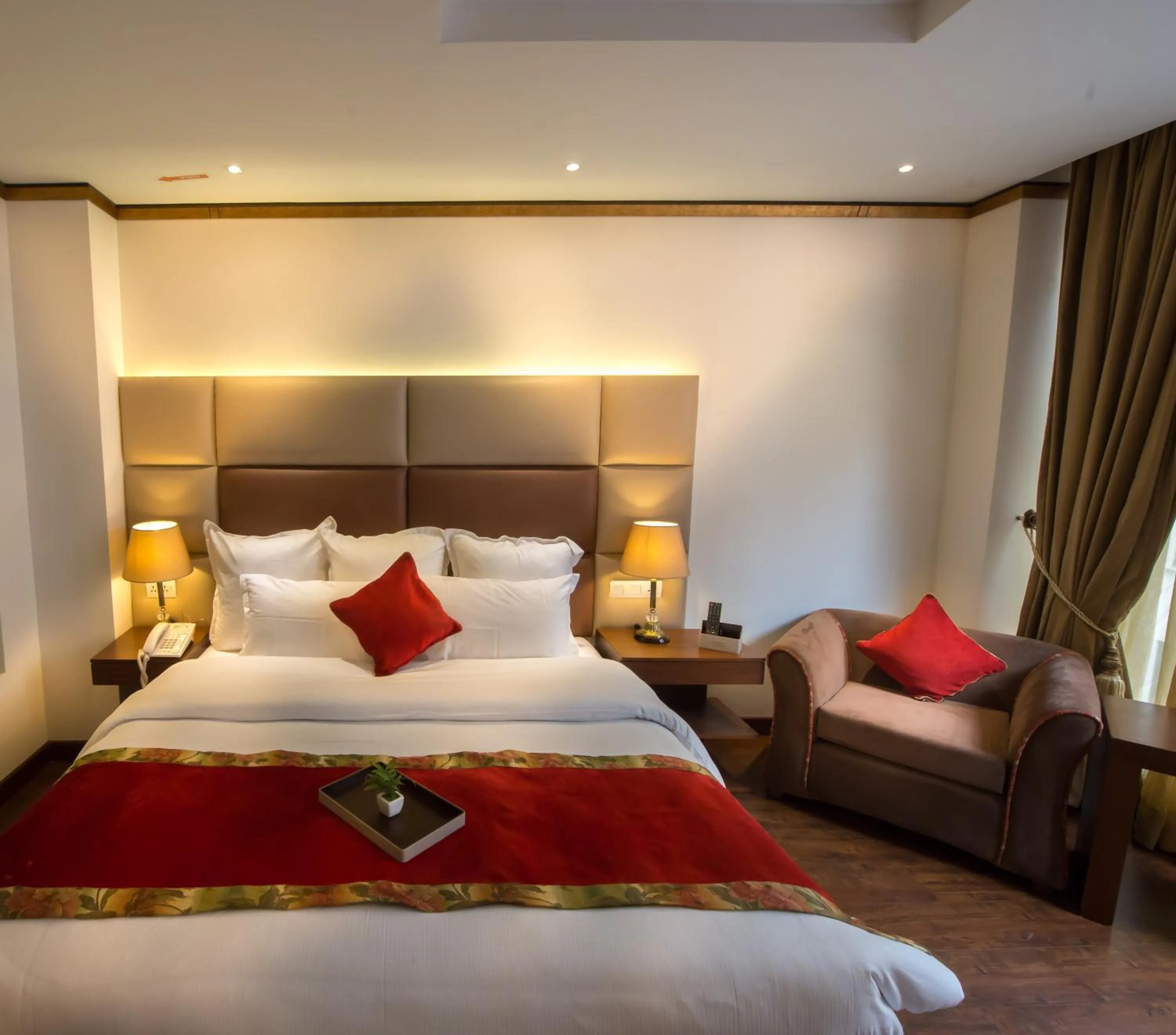 Bed in Luxus Grand Hotel