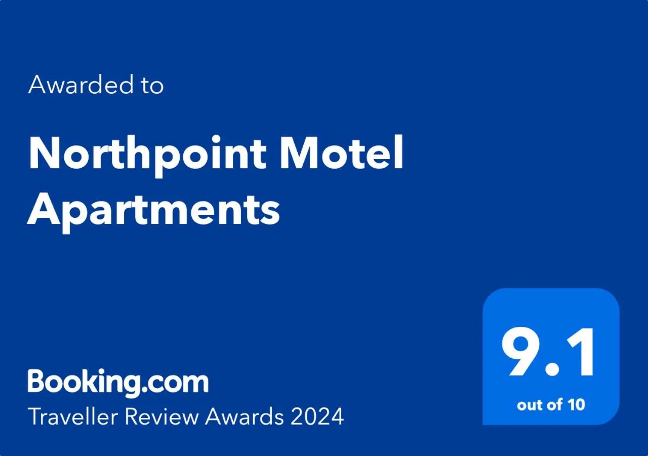 Logo/Certificate/Sign in Northpoint Motel Apartments