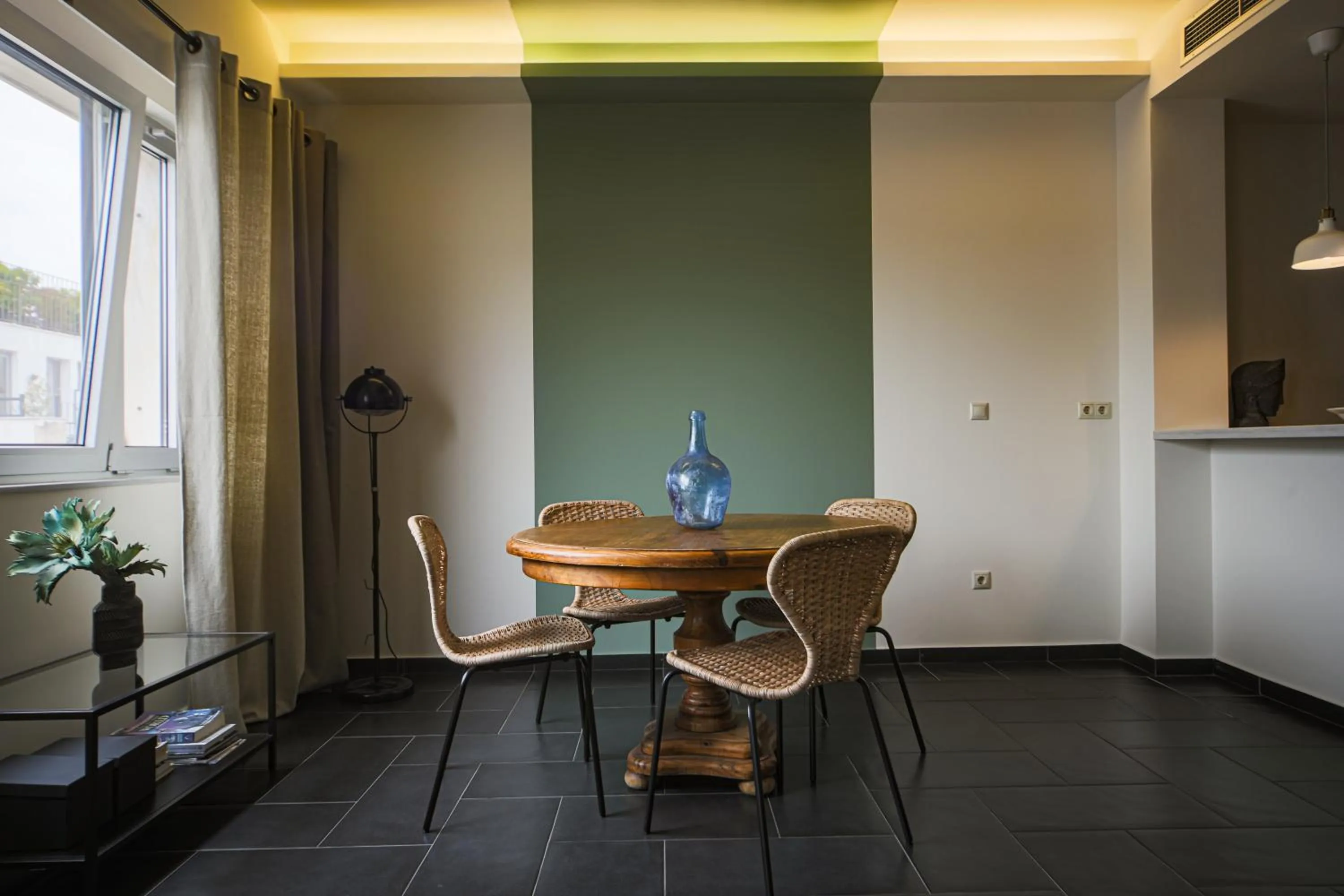 Living room in Elite Ermou Suites