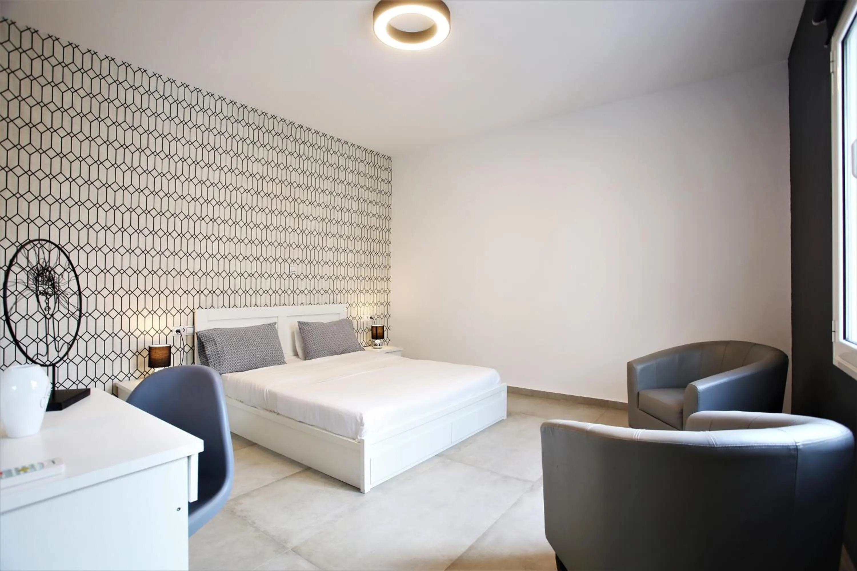 Bedroom, Bed in GK Athens by GK Properties