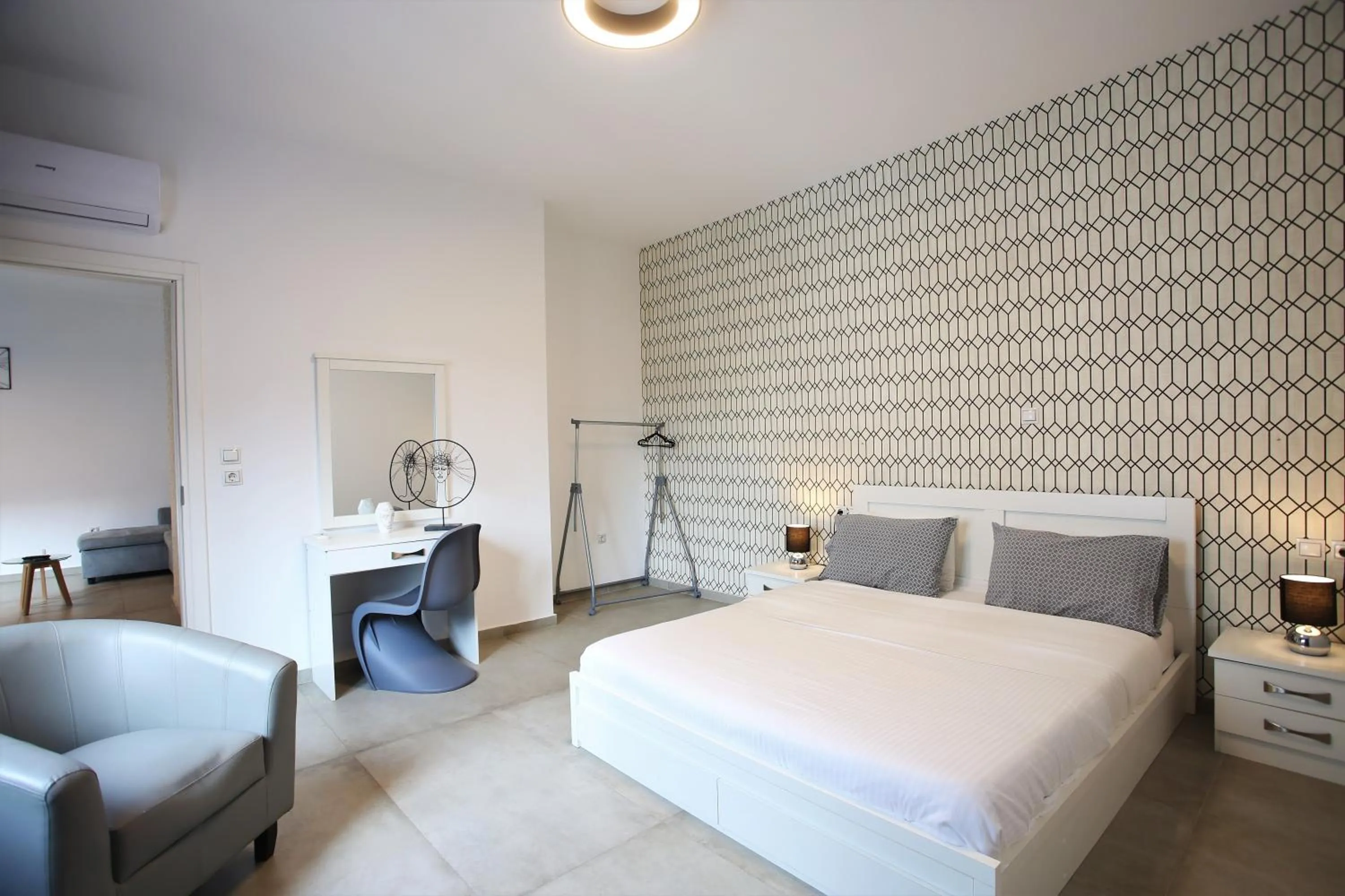 Bedroom, Bed in GK Athens by GK Properties