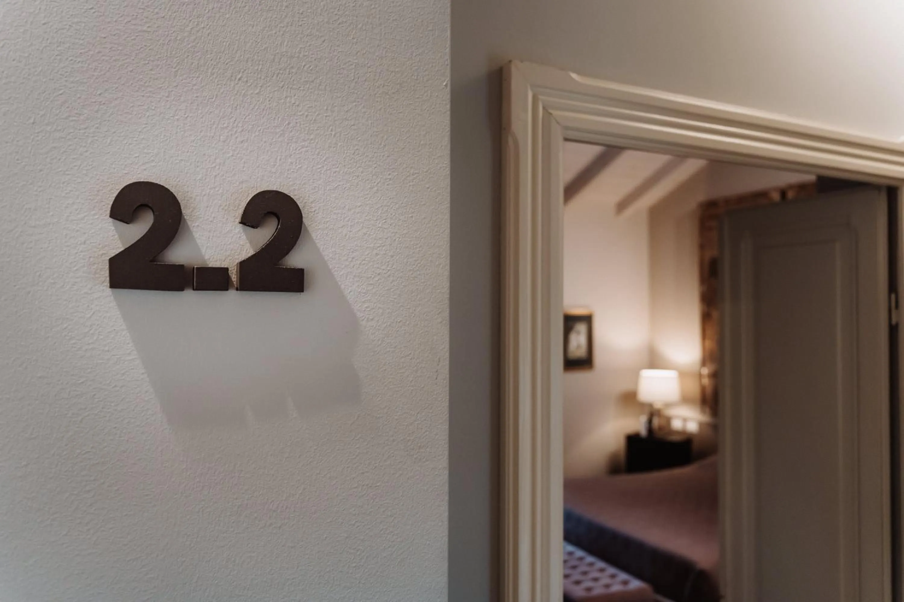 Bed in Palazzo Gozzi Bed & Beauty