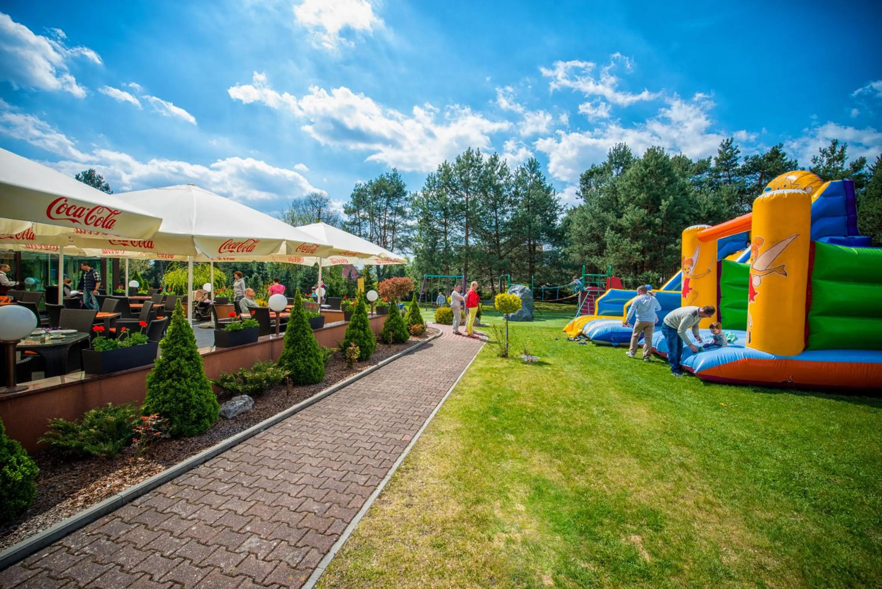 Garden in Hotel Ostaniec