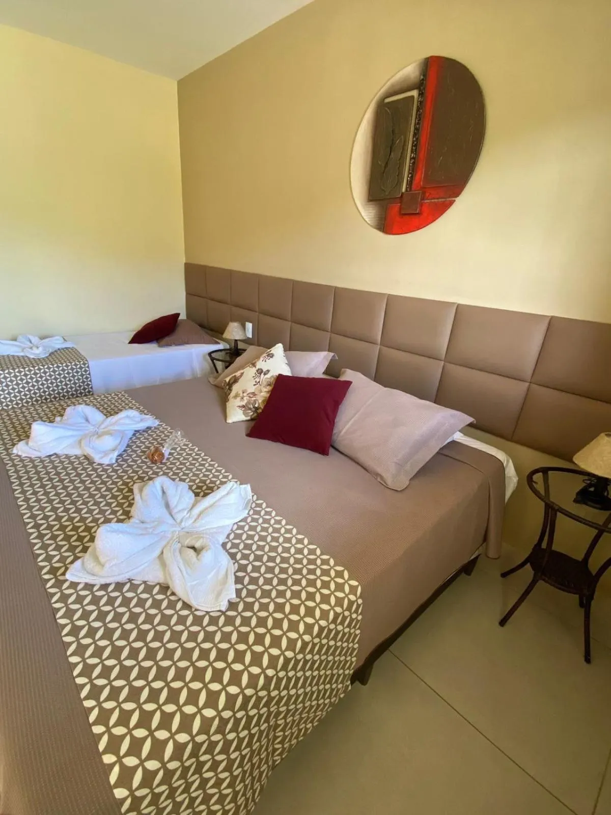 Bed in Pousada Flores do Campo