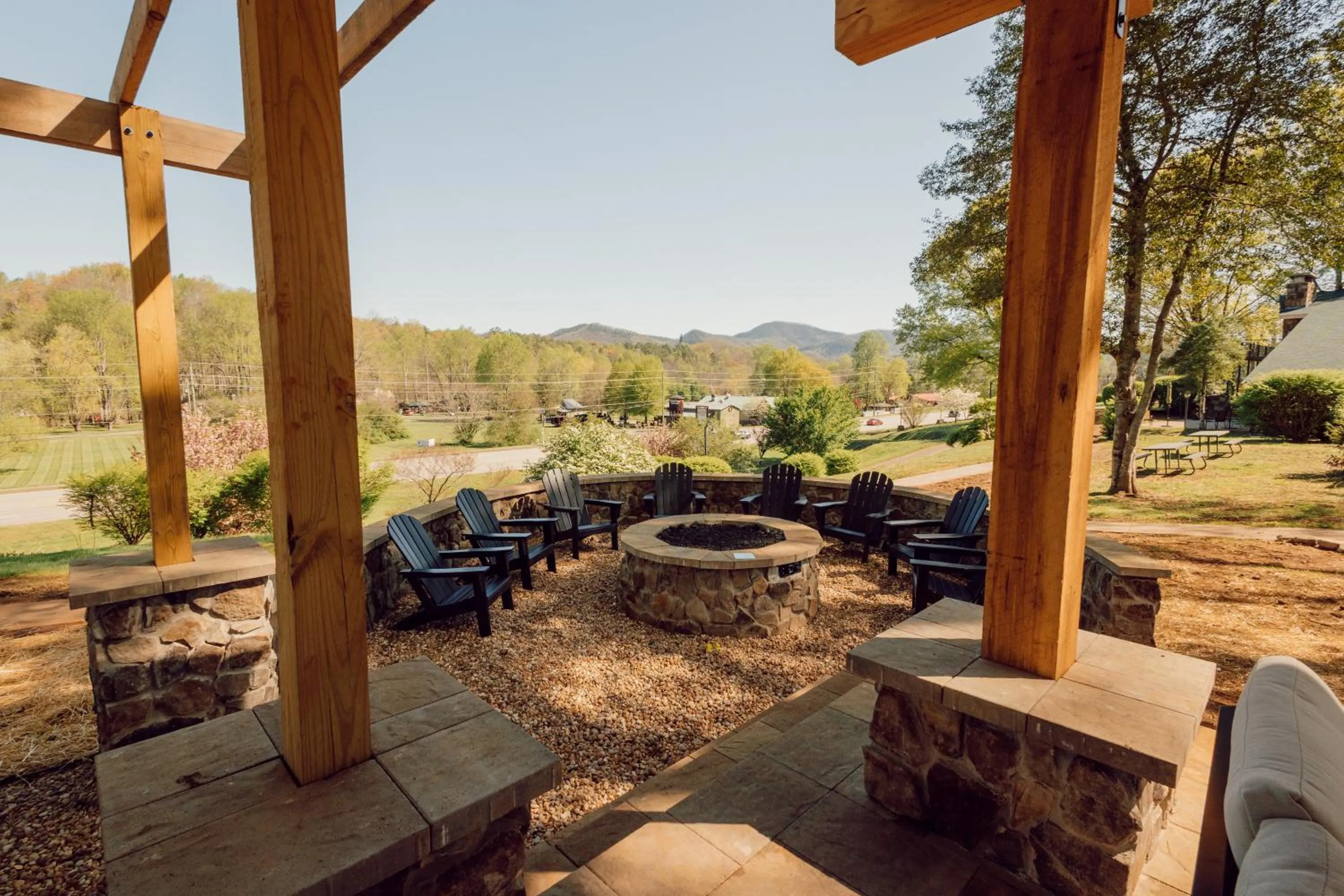 fireplace in Tremont Lodge & Resort