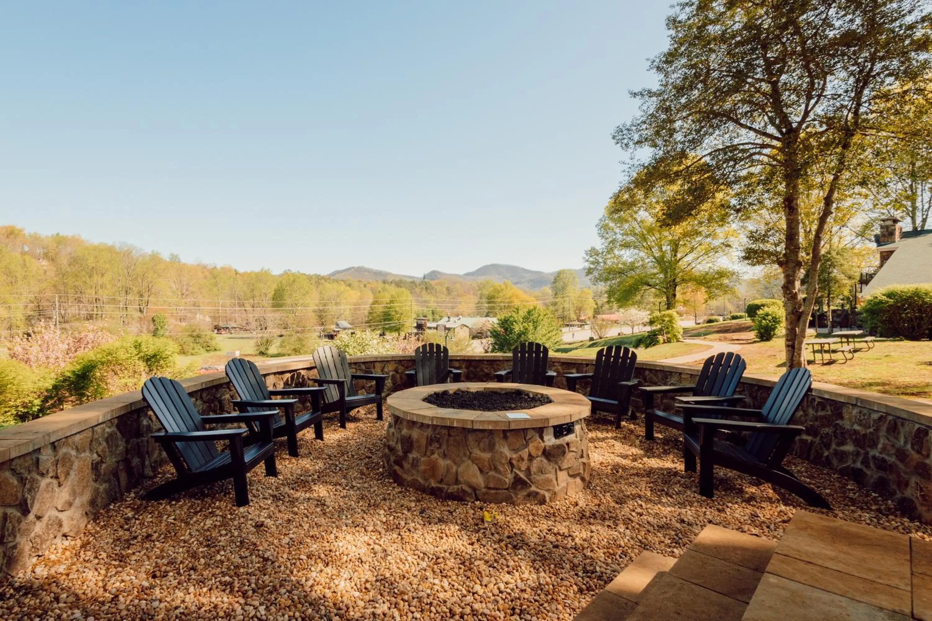 fireplace in Tremont Lodge & Resort