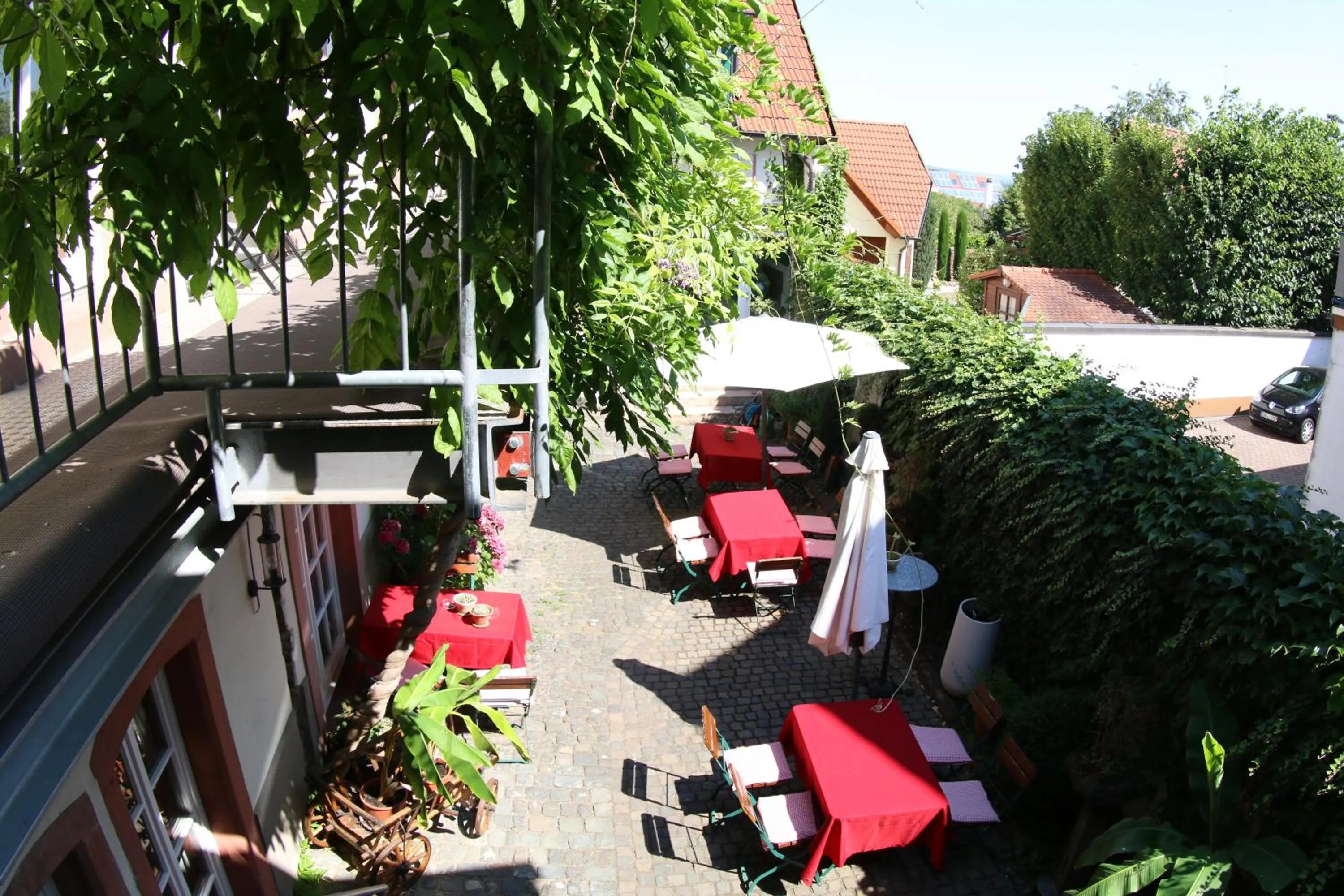 Balcony/Terrace in Alter Winzerhof Weisenheim am Berg e.K.