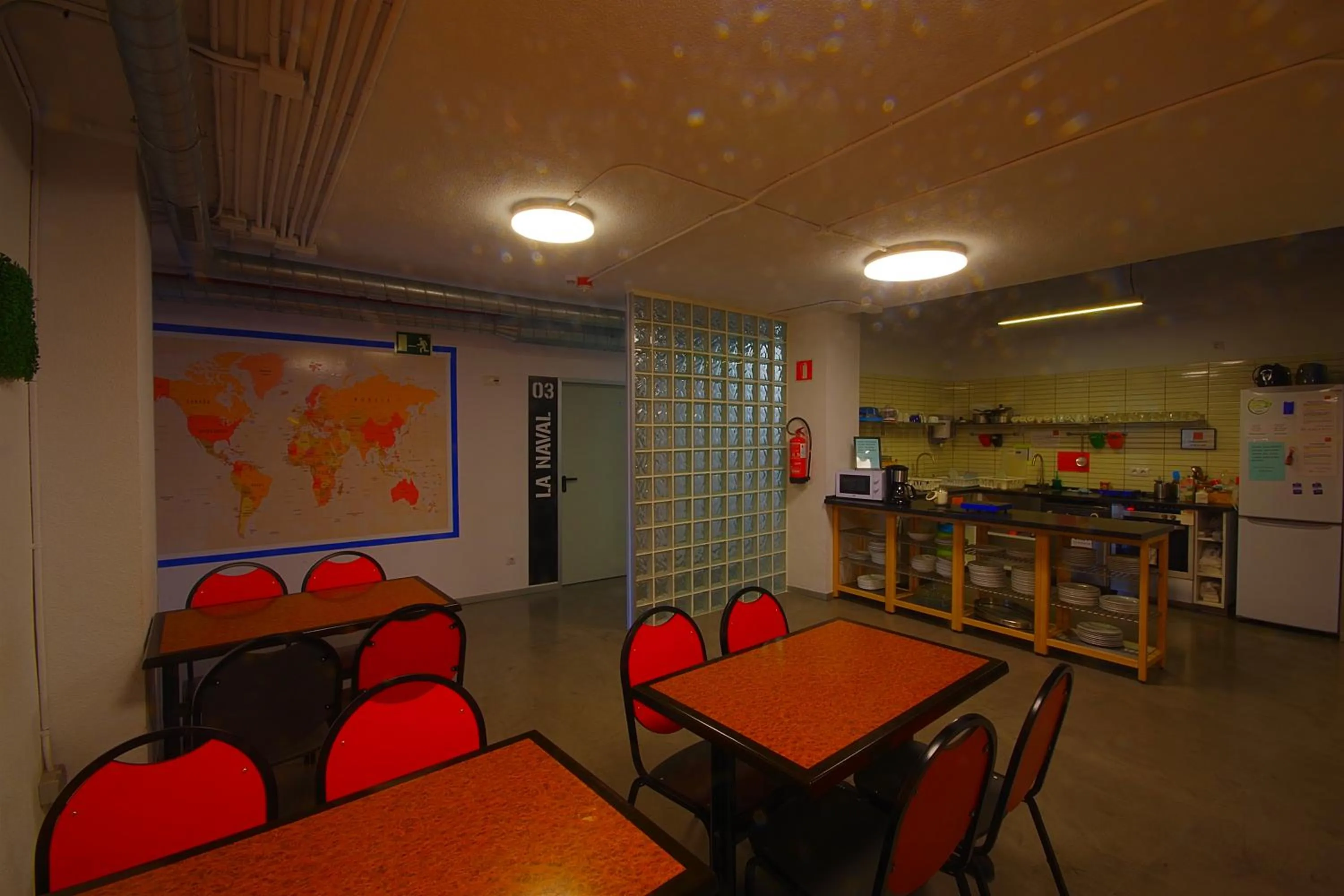 Dining area in All Iron Hostel