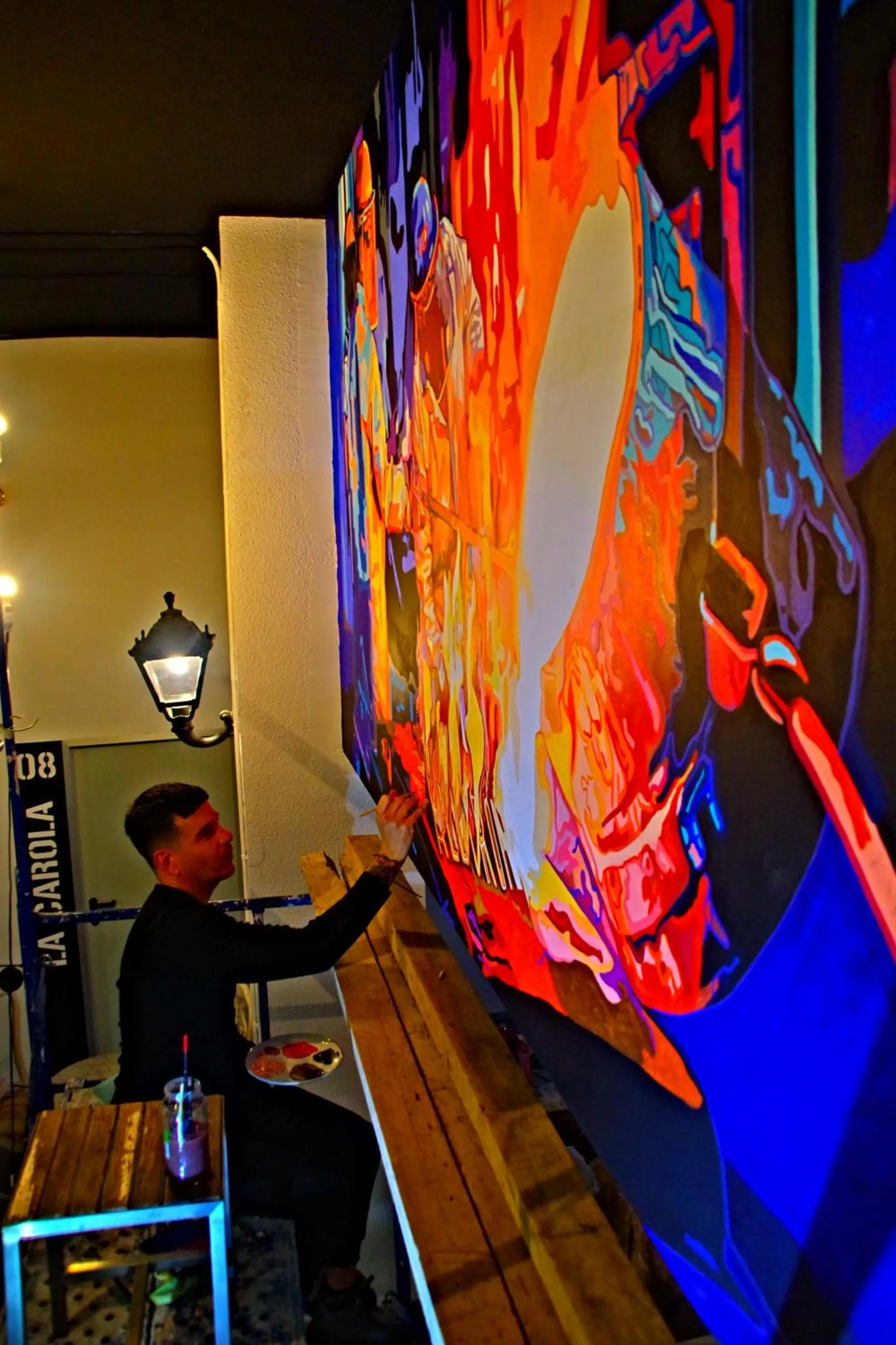 Living room in All Iron Hostel