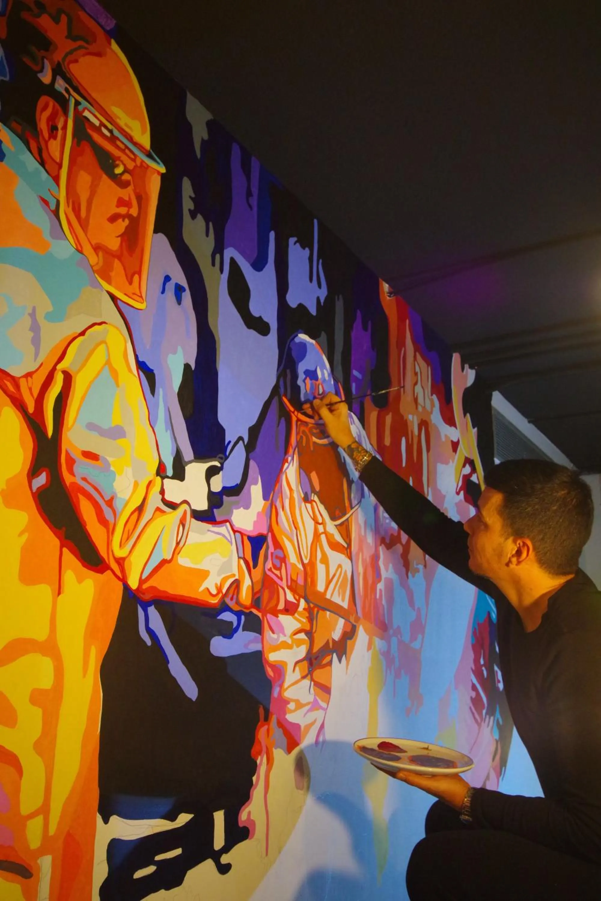 Living room in All Iron Hostel