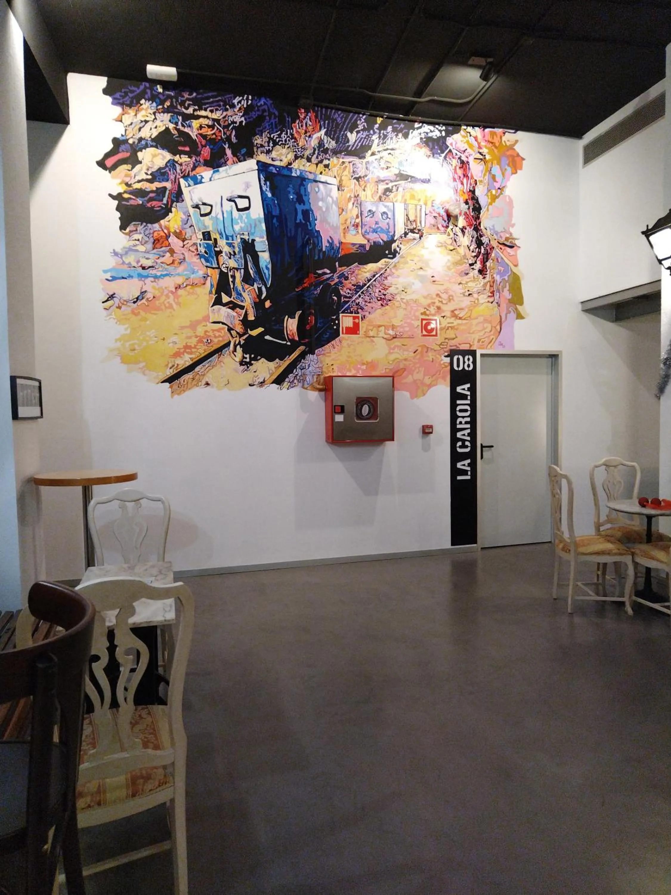 Living room in All Iron Hostel