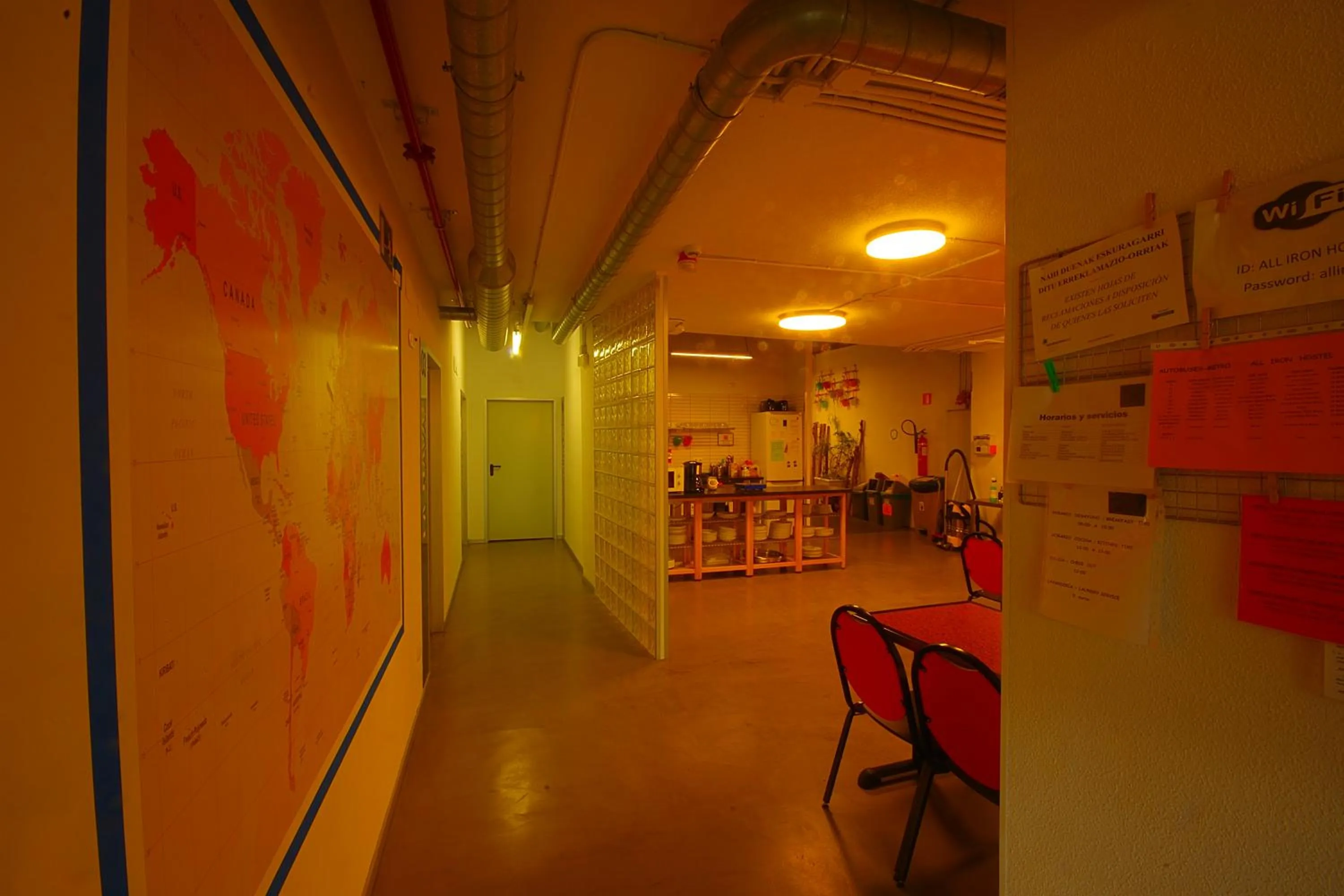 Kitchen or kitchenette in All Iron Hostel