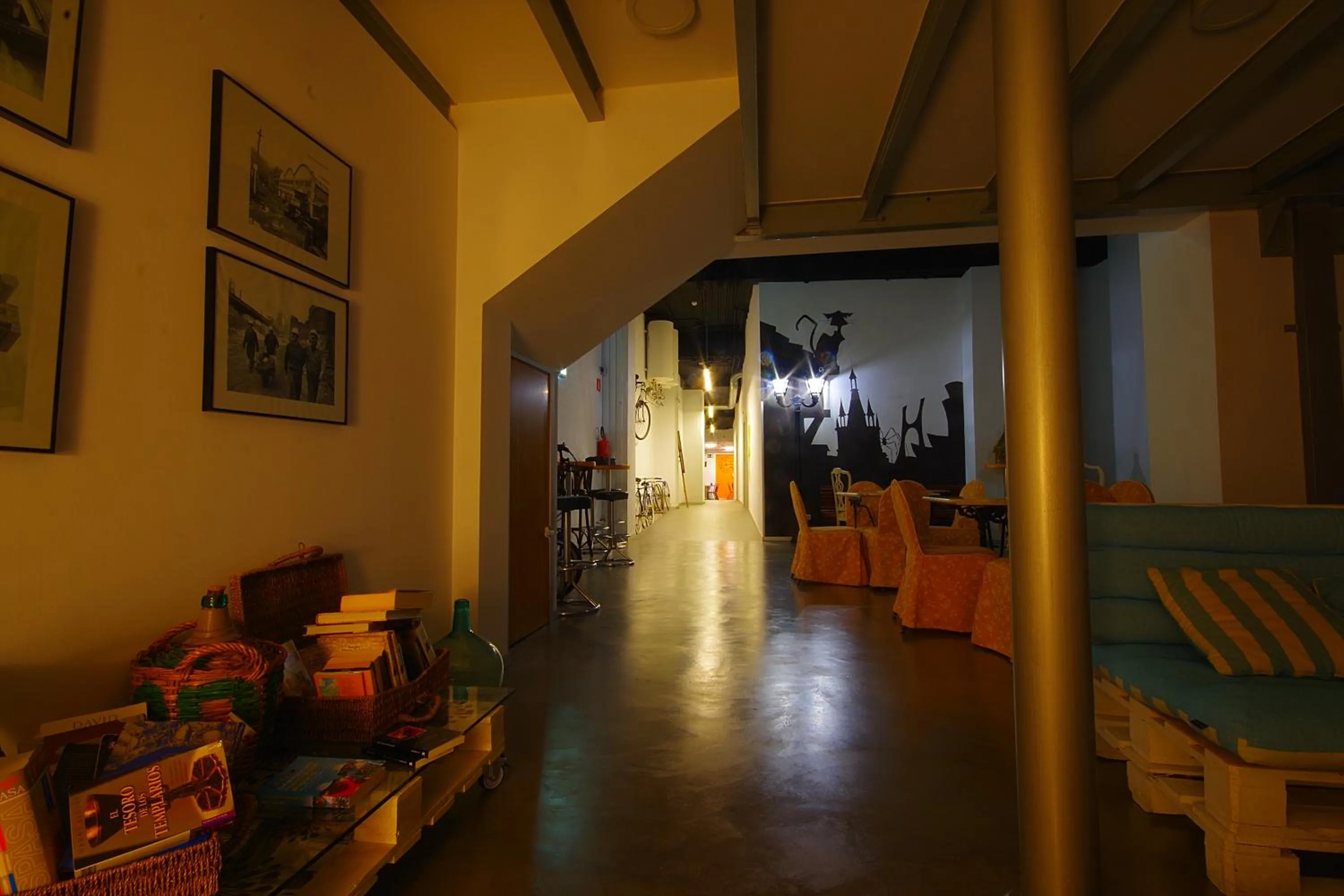 Living room in All Iron Hostel