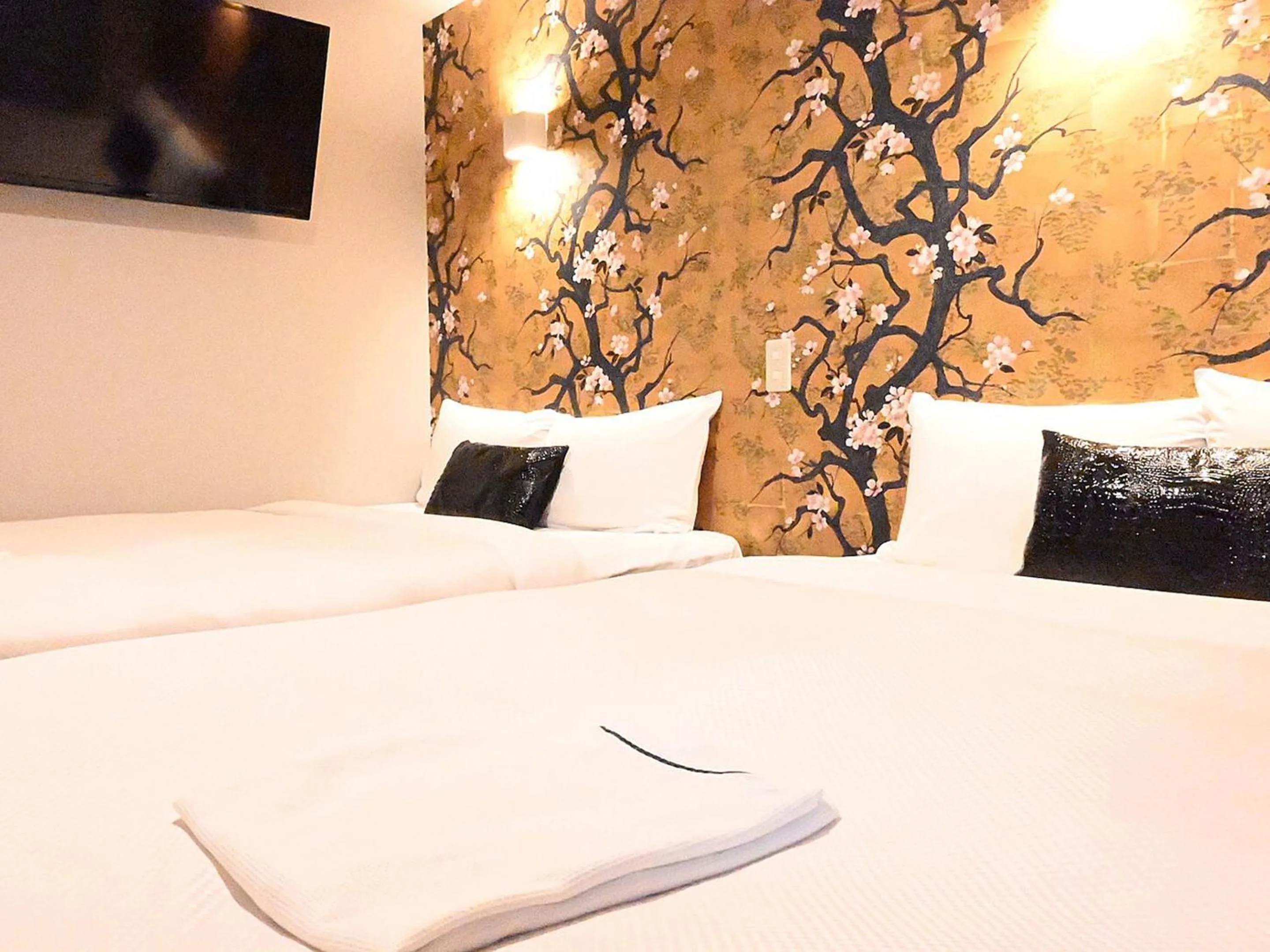 Bed in Art Inn Namba