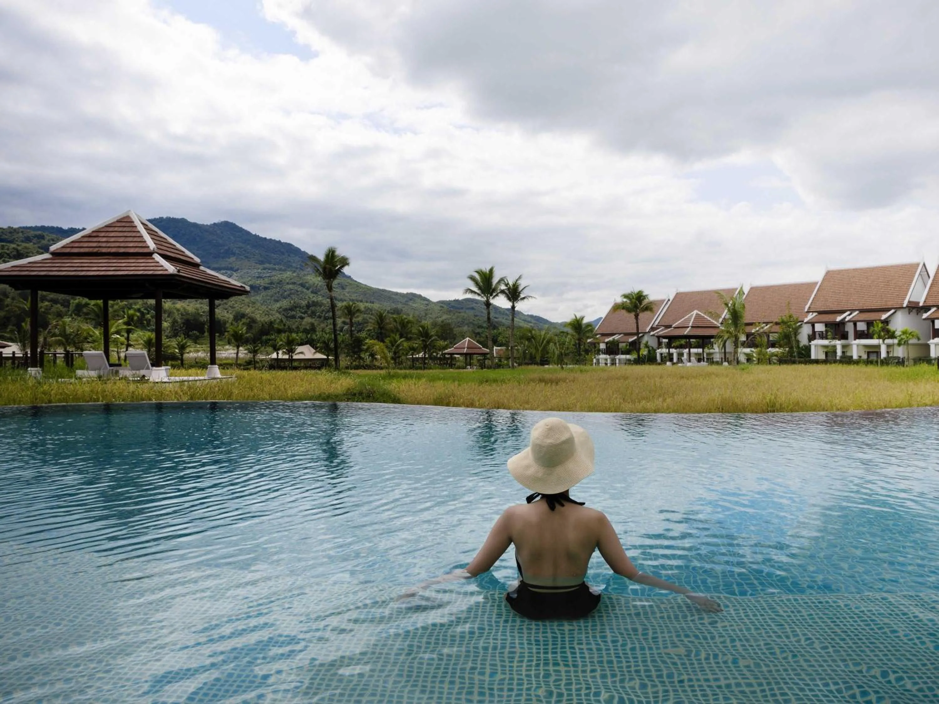 Pool view in Pullman Luang Prabang