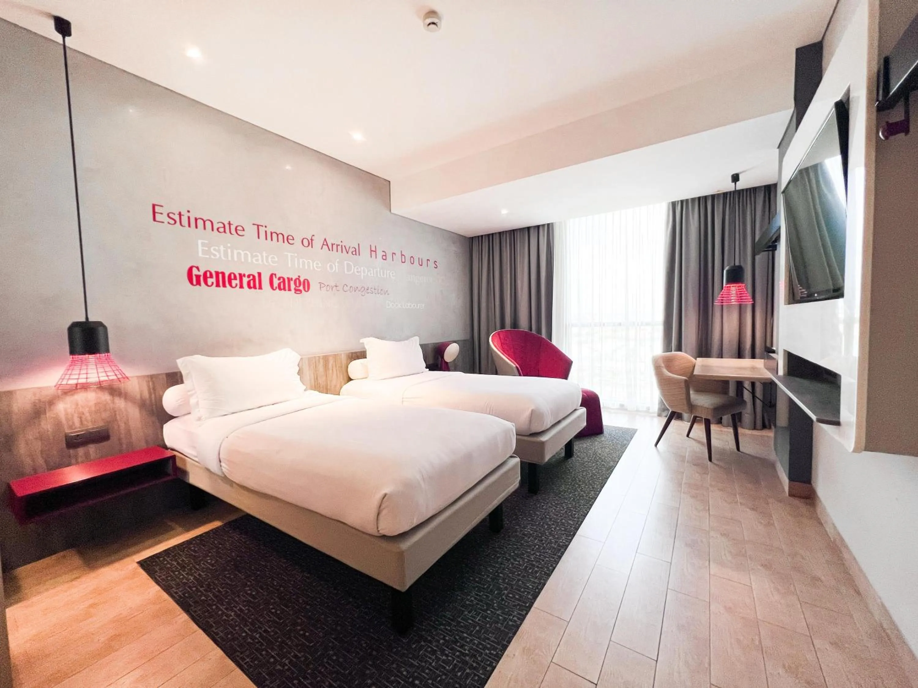 Bedroom, Bed in ibis Styles Batam Nagoya