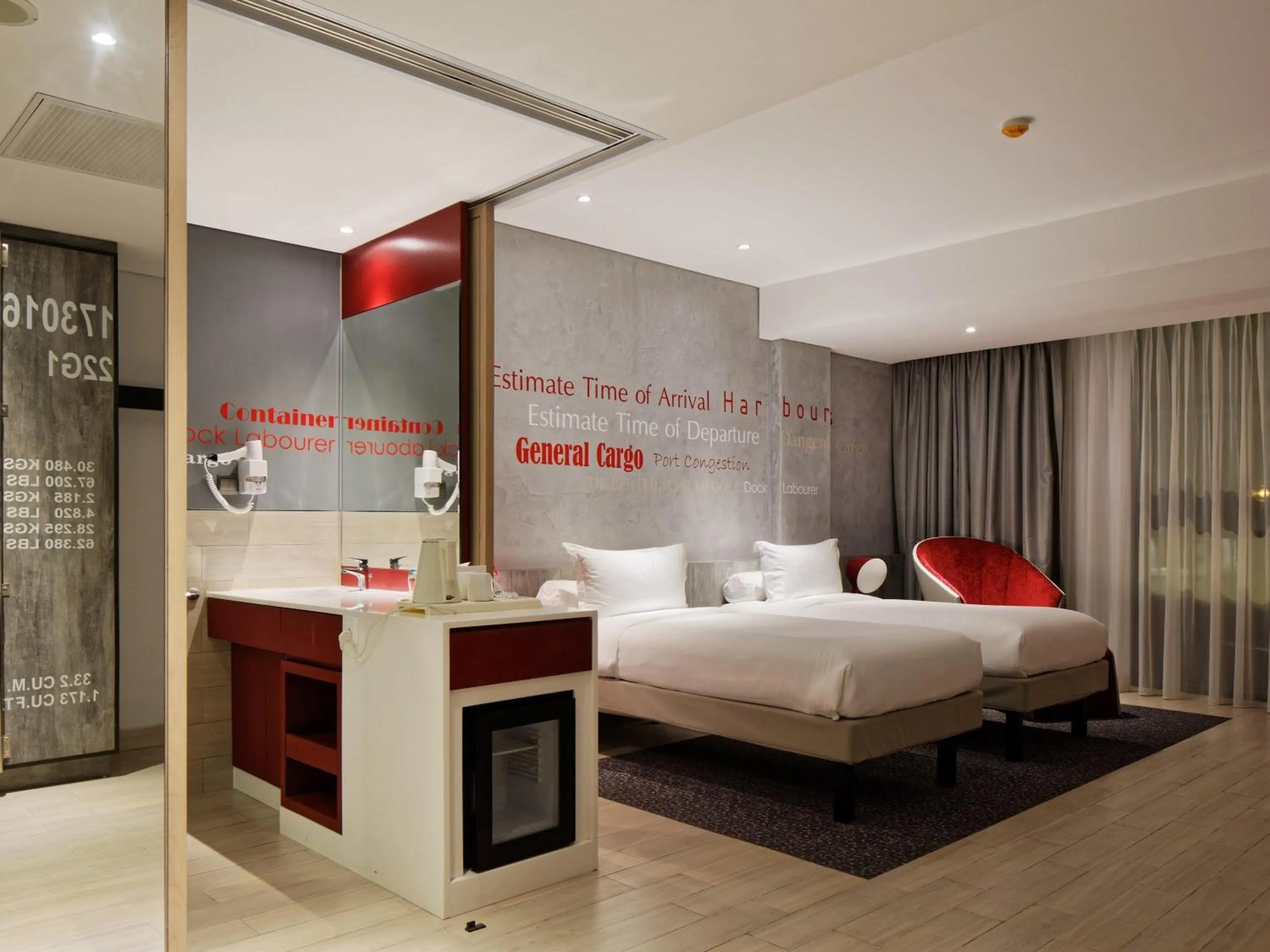 Bedroom, Bed in ibis Styles Batam Nagoya