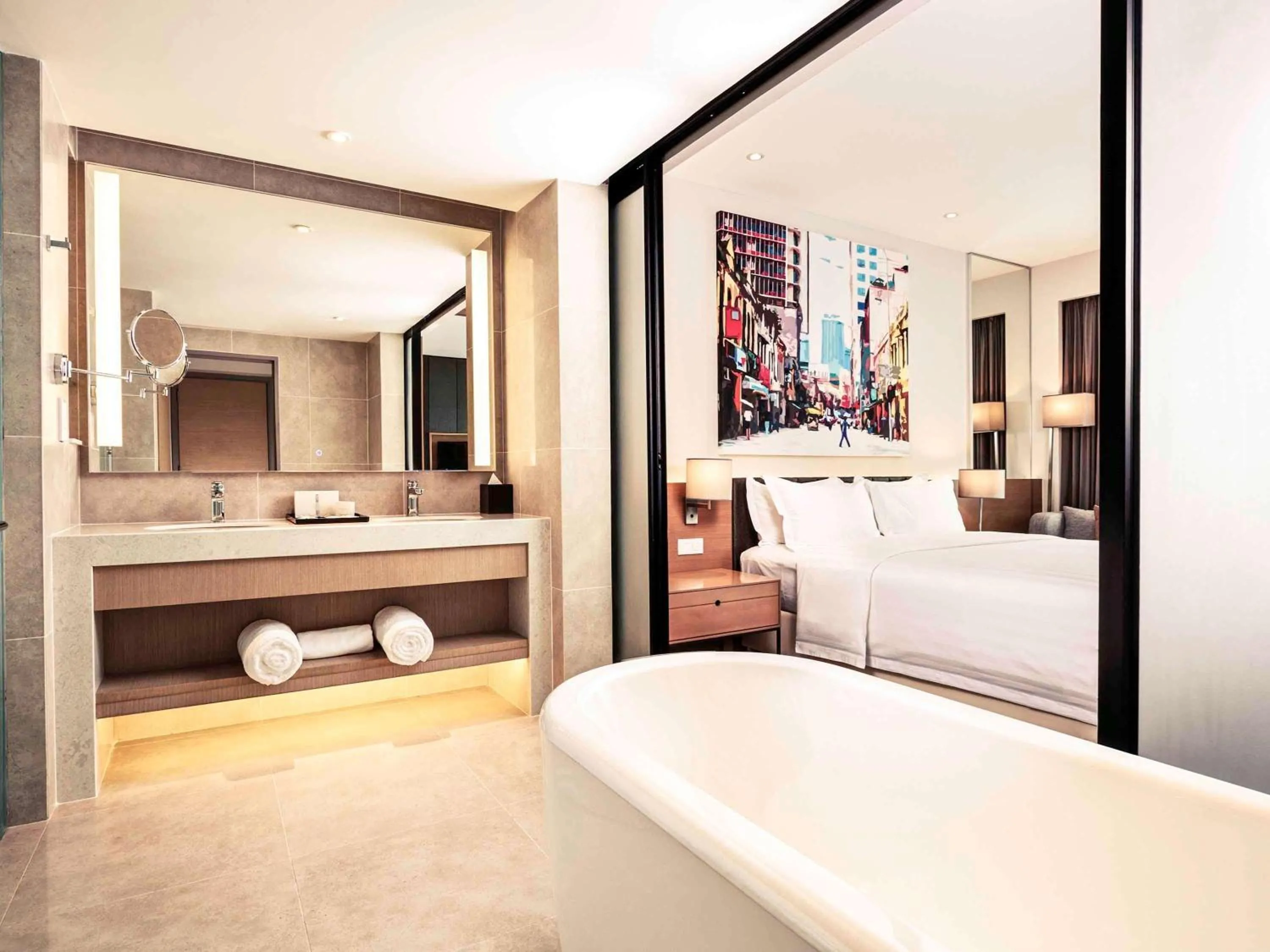 Photo of the whole room, Bed in Mercure Kuala Lumpur Shaw Parade